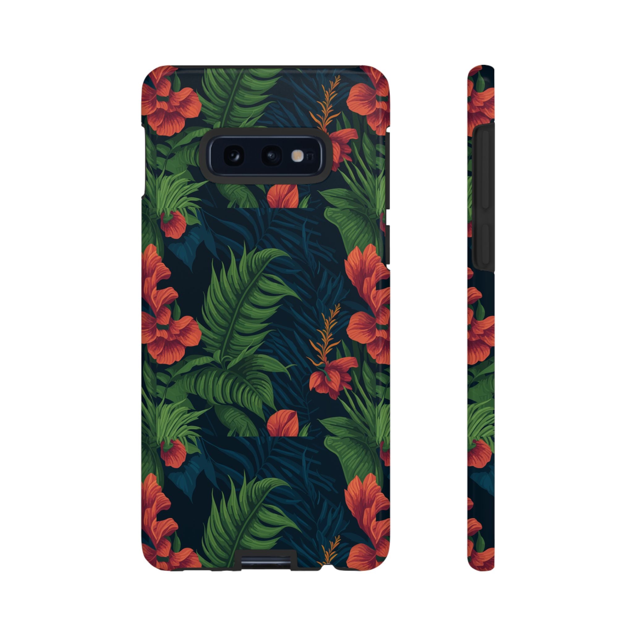 Tropical Phone Case with Floral Design, Eco-Friendly Protection for Summer Vibes, Ideal Gift for Nature Lovers, Vibrant Background