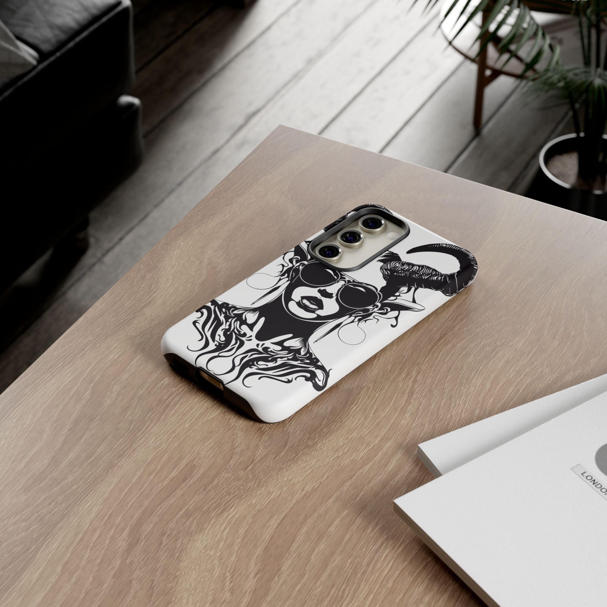 Tough Cases: Stylish Phone Case with Edgy Design, Protective Cover, Gift for Her, Trendy Accessories, Unique Art, Holiday Present
