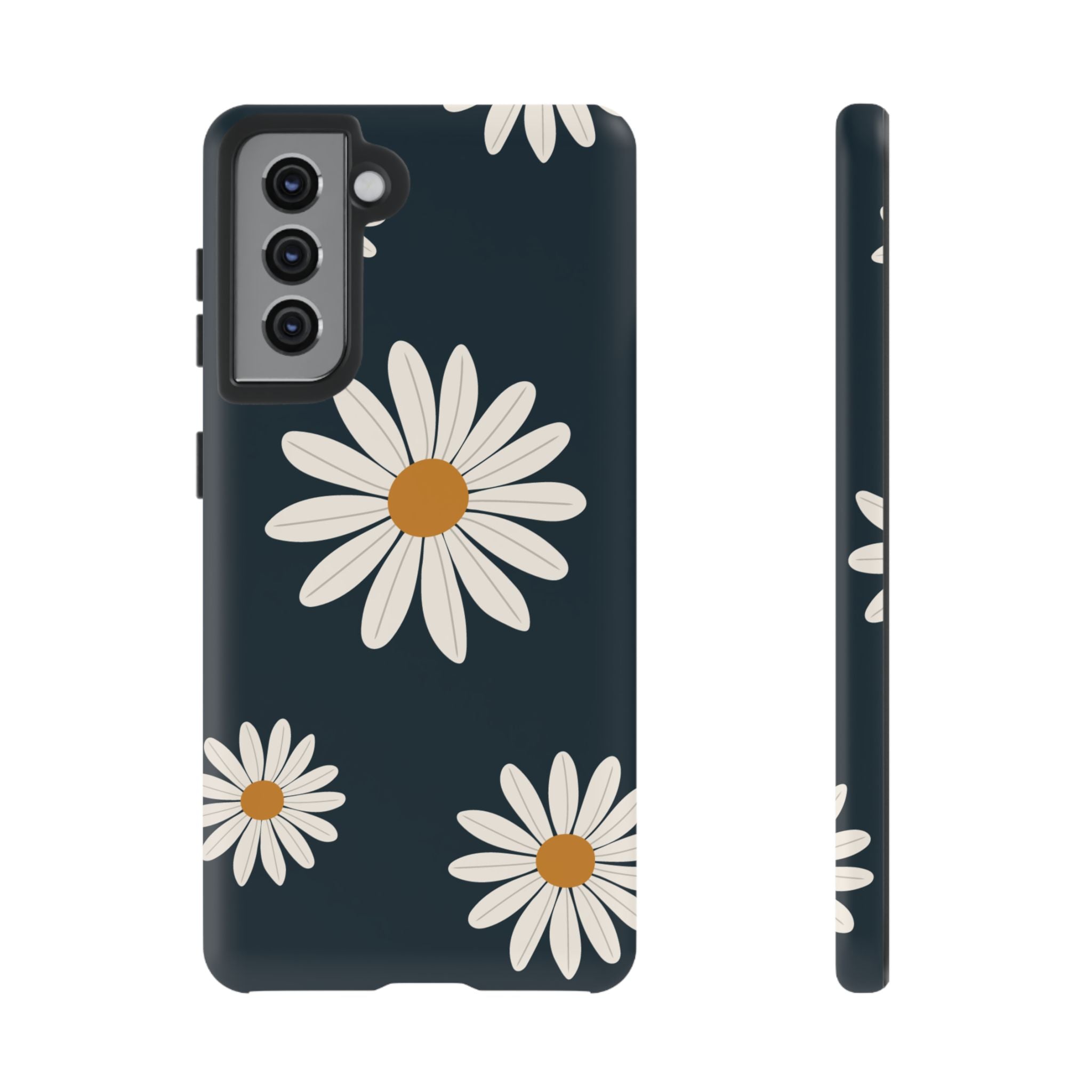 Daisy Phone Case, Floral Phone Cover, Tough Phone Case, Gift for Flower Lovers, Smartphone Accessory, Spring Design