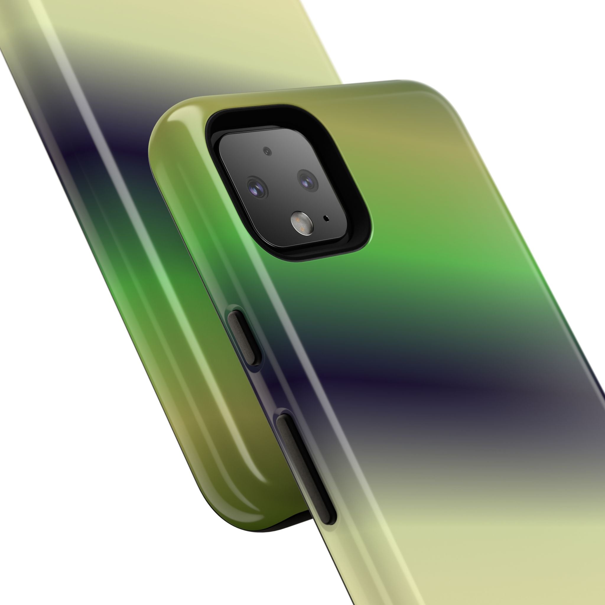 Gradient Phone Case - Tough Cases, Unique Cell Phone Cover, Stylish Tech Accessories, Green and Black Gradient, Perfect Gift