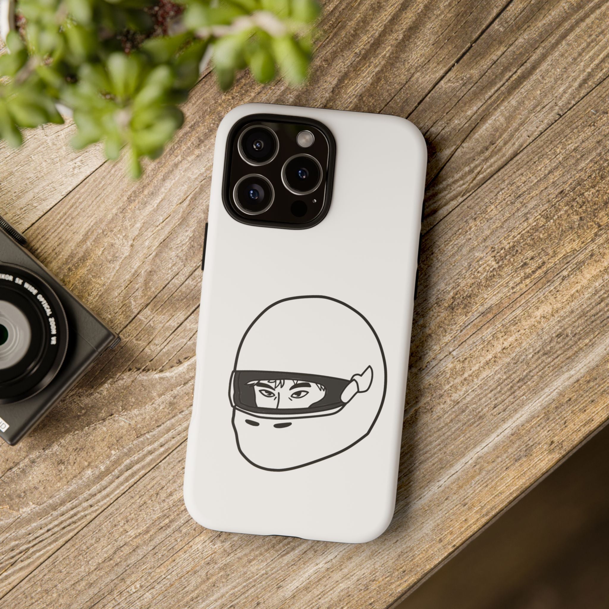 Stylish Phone Case with Racing Helmet Design | Tough Cases | Unique Gift, Motorcycle Enthusiast, Race Lover, Custom Accessory, Everyday Use