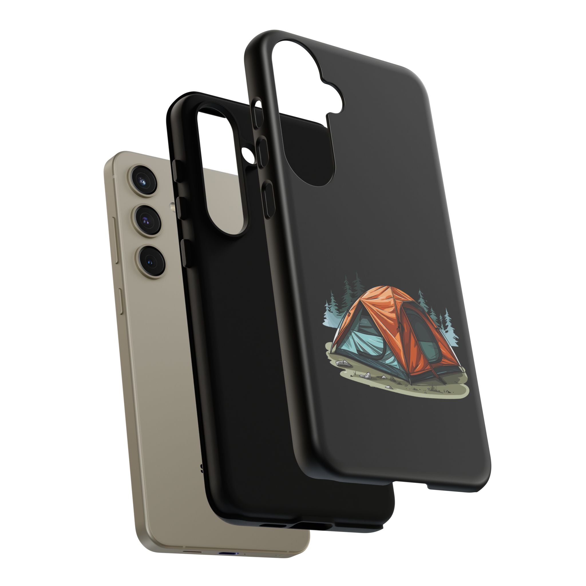 Camping Phone Case, Outdoor Adventure, Nature Lover Gift, Tough Cases, Hiking Accessory, Travel Gear, Camping Vibes