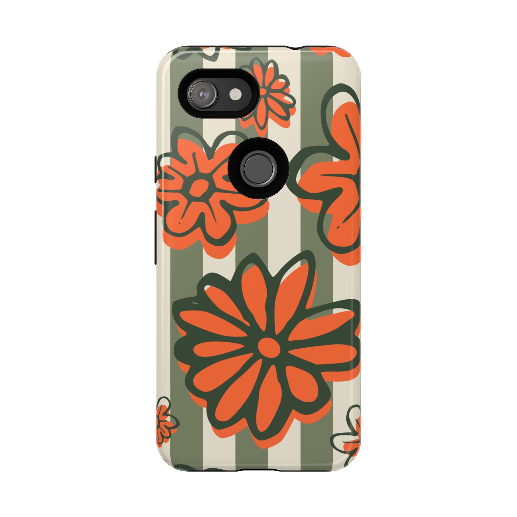 Floral Tough Phone Case - Trendy Protector for Pet Lovers, Super Cute Gift, Floral Design, Stylish Phone Cover, Unique Accessory