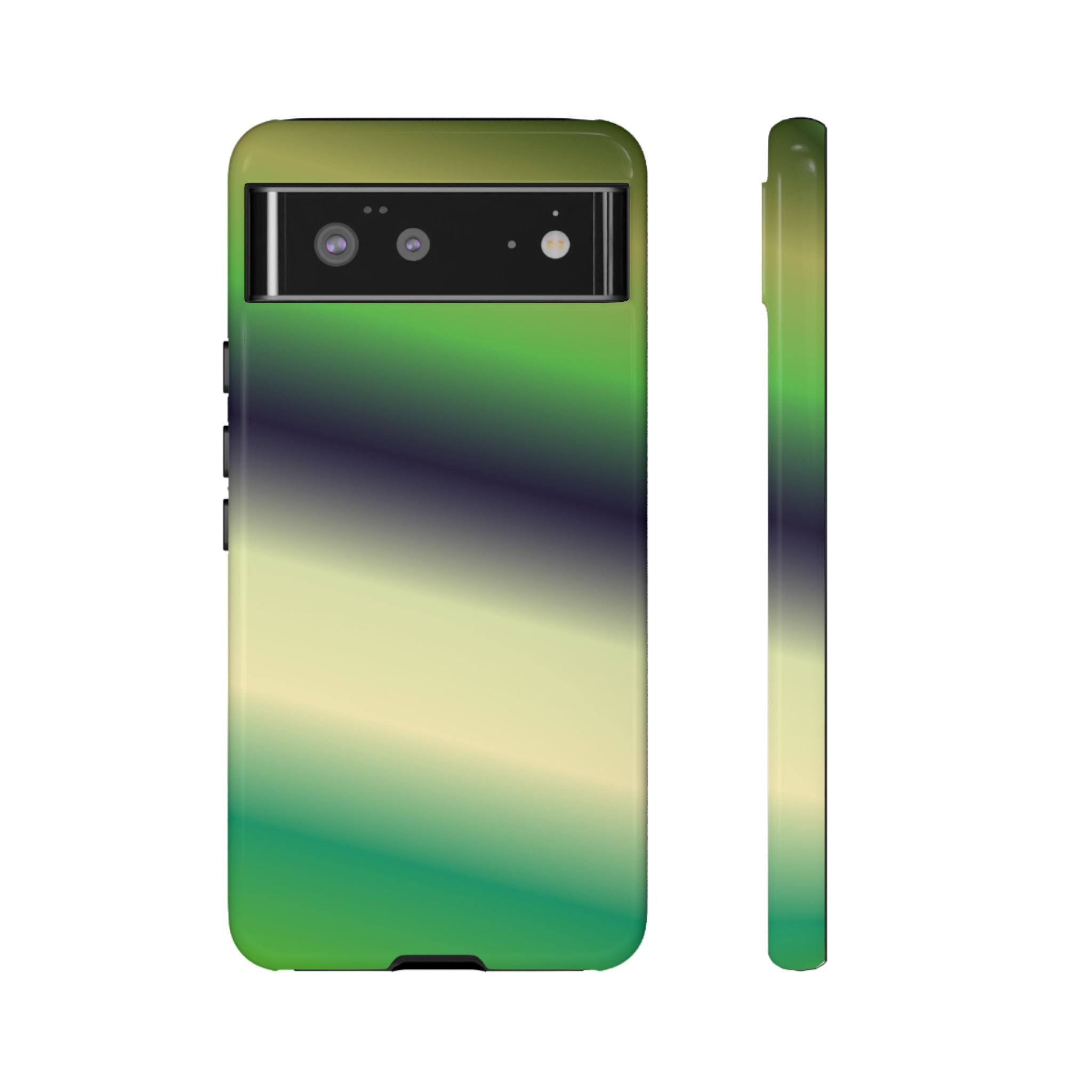Gradient Phone Case - Tough Cases, Unique Cell Phone Cover, Stylish Tech Accessories, Green and Black Gradient, Perfect Gift