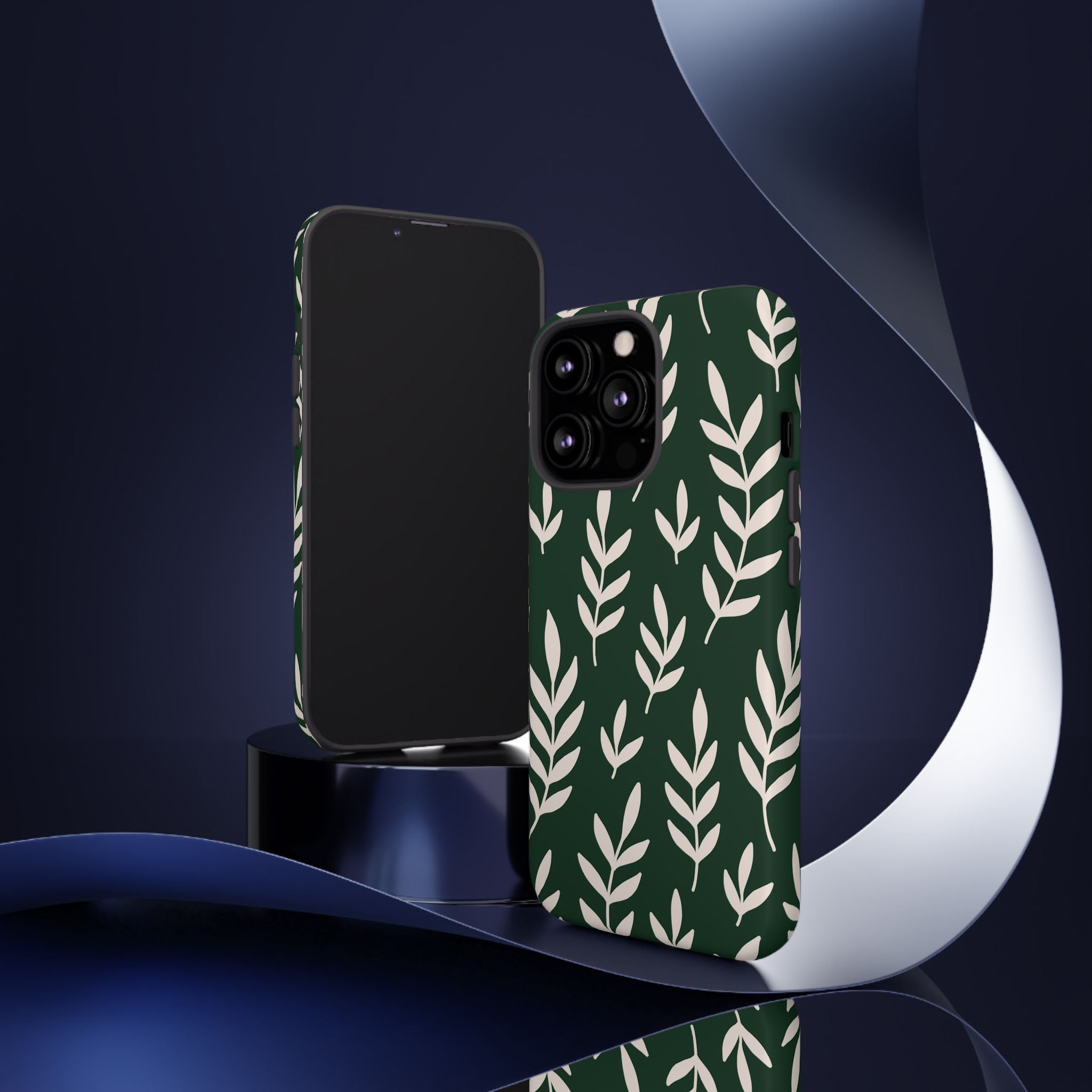Leafy Phone Case, Tough Cases for Nature Lovers, Green Leaf Design, Eco-Friendly, Stylish Mobile Cover, Gift for Her