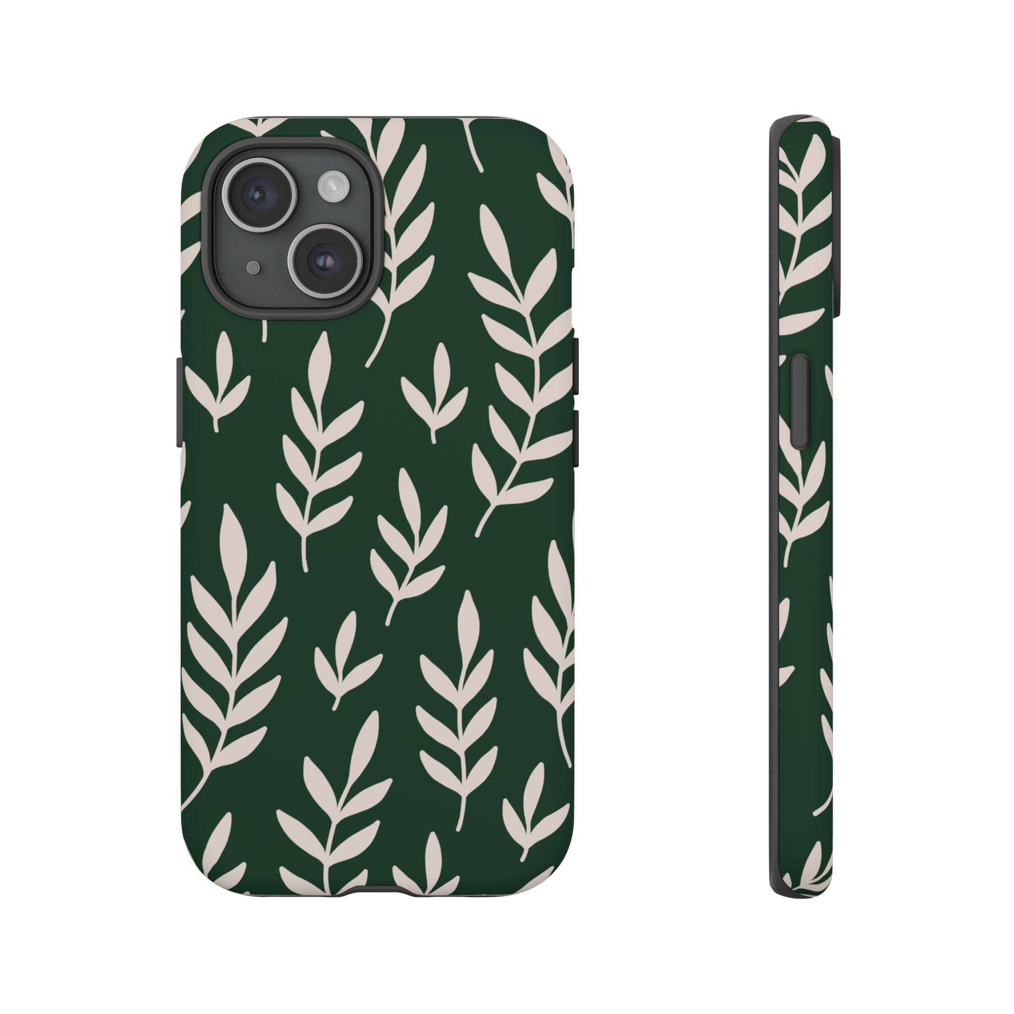 Leafy Phone Case, Tough Cases for Nature Lovers, Green Leaf Design, Eco-Friendly, Stylish Mobile Cover, Gift for Her