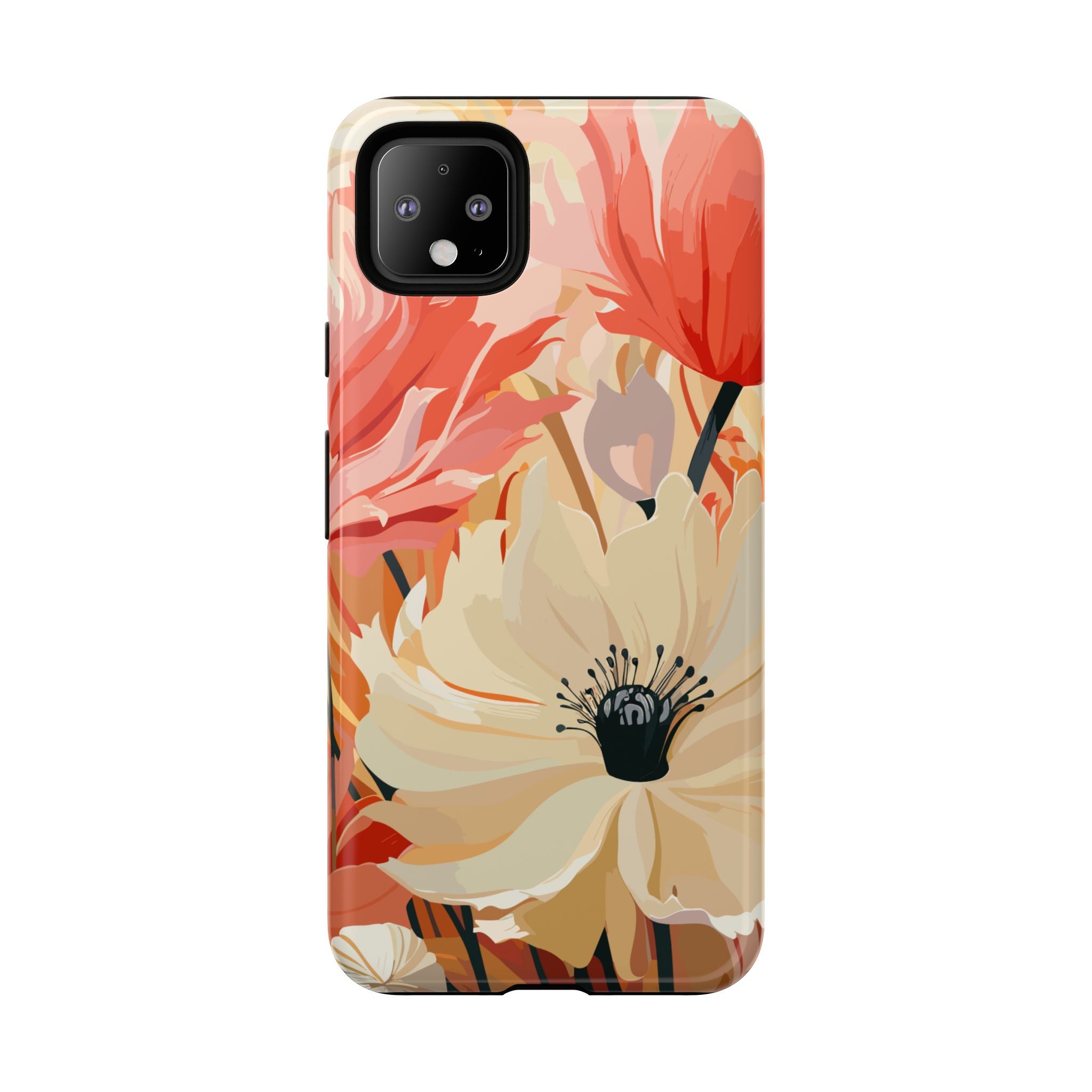 Floral Phone Case, Tough Protective Cover for Floral Lovers, Perfect Gift for Friends, Spring Celebration, Art Lovers Gift