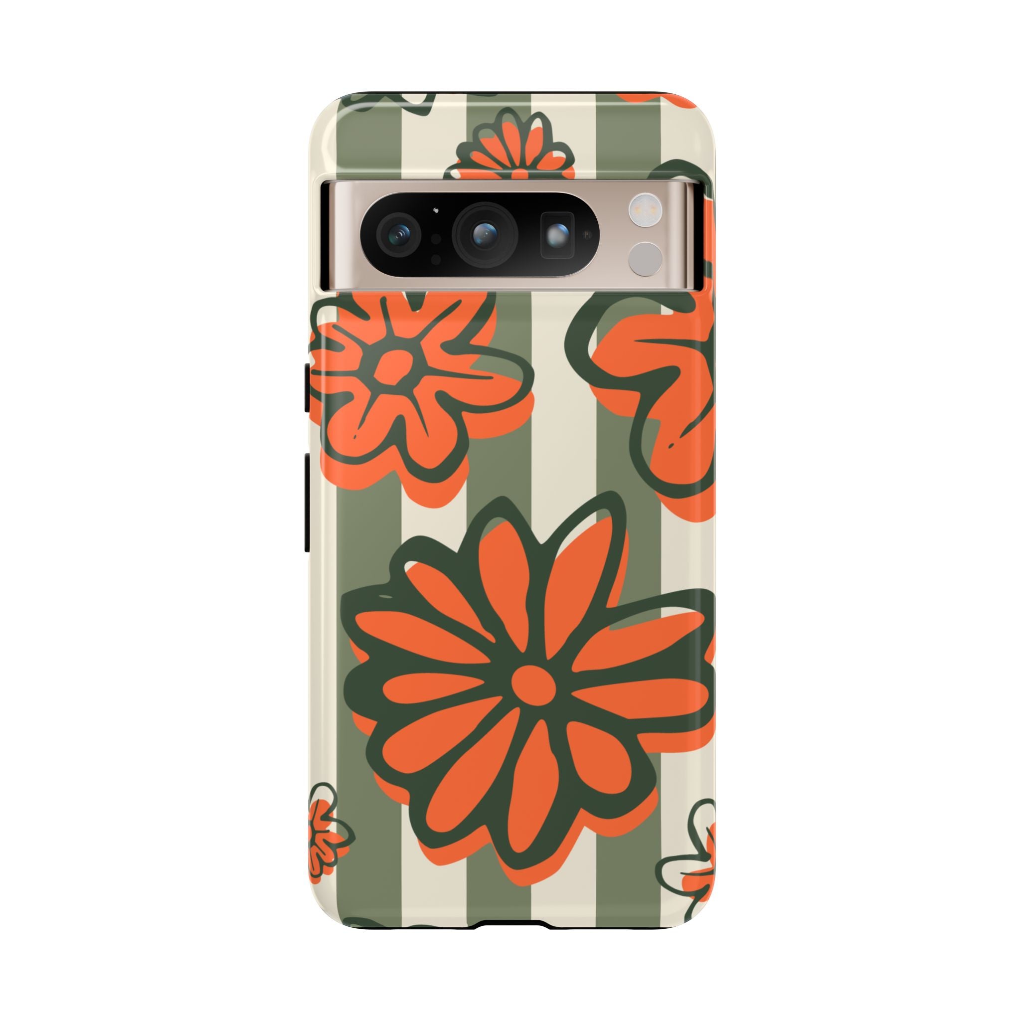 Floral Tough Phone Case - Trendy Protector for Pet Lovers, Super Cute Gift, Floral Design, Stylish Phone Cover, Unique Accessory