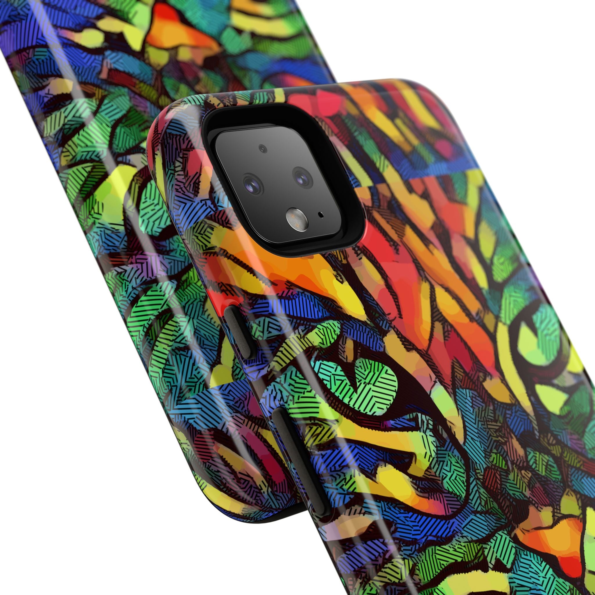 Colorful Phone Cases for Vibrant Style - Tough Cases, Unique Gifts, Animal Print, Artistic Design, Phone Accessories, Eco-Friendly