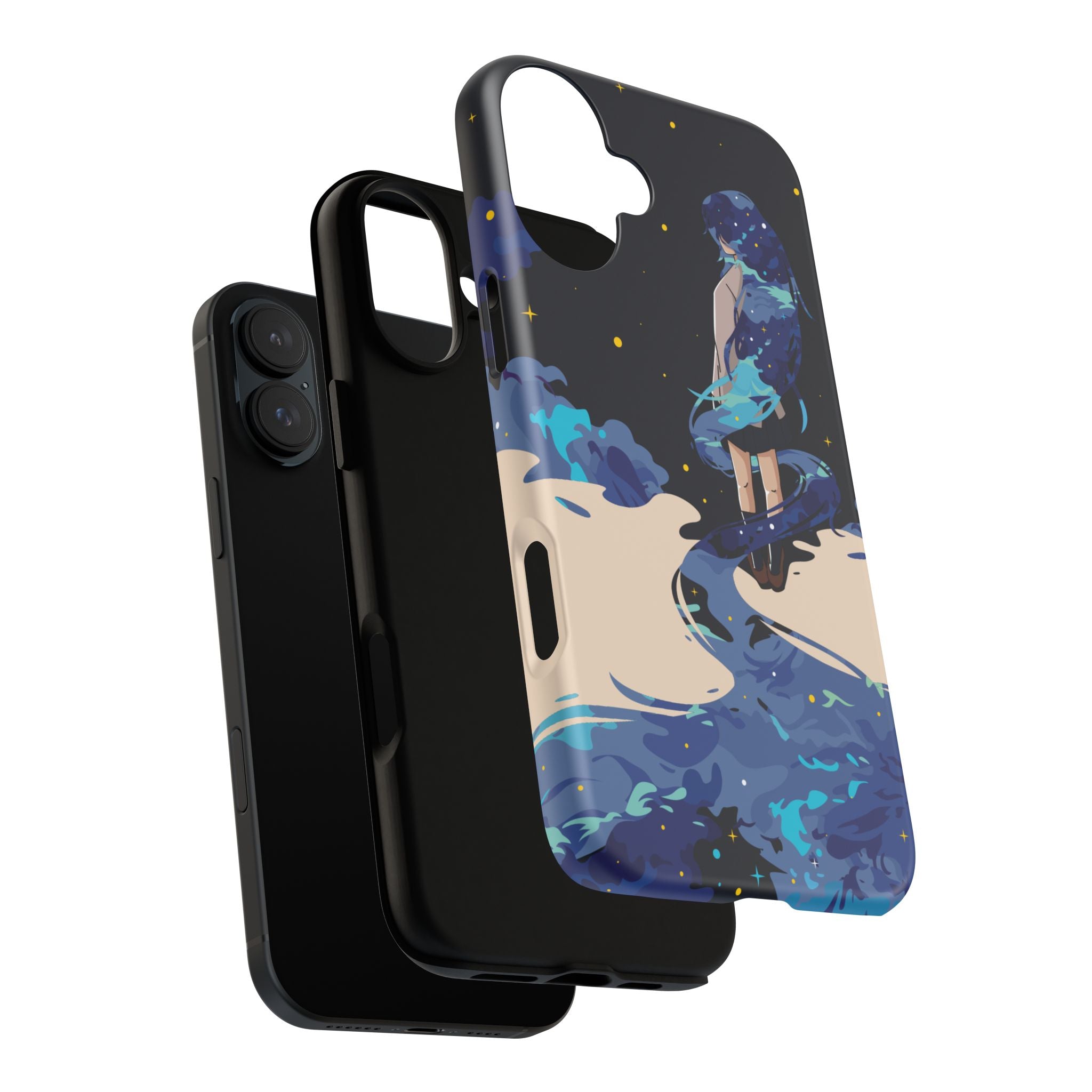 Galaxy-Inspired Phone Case, Celestial Design, Tough Phone Cover, Gift for Space Lovers, Artsy Accessories, Unique Merchandise