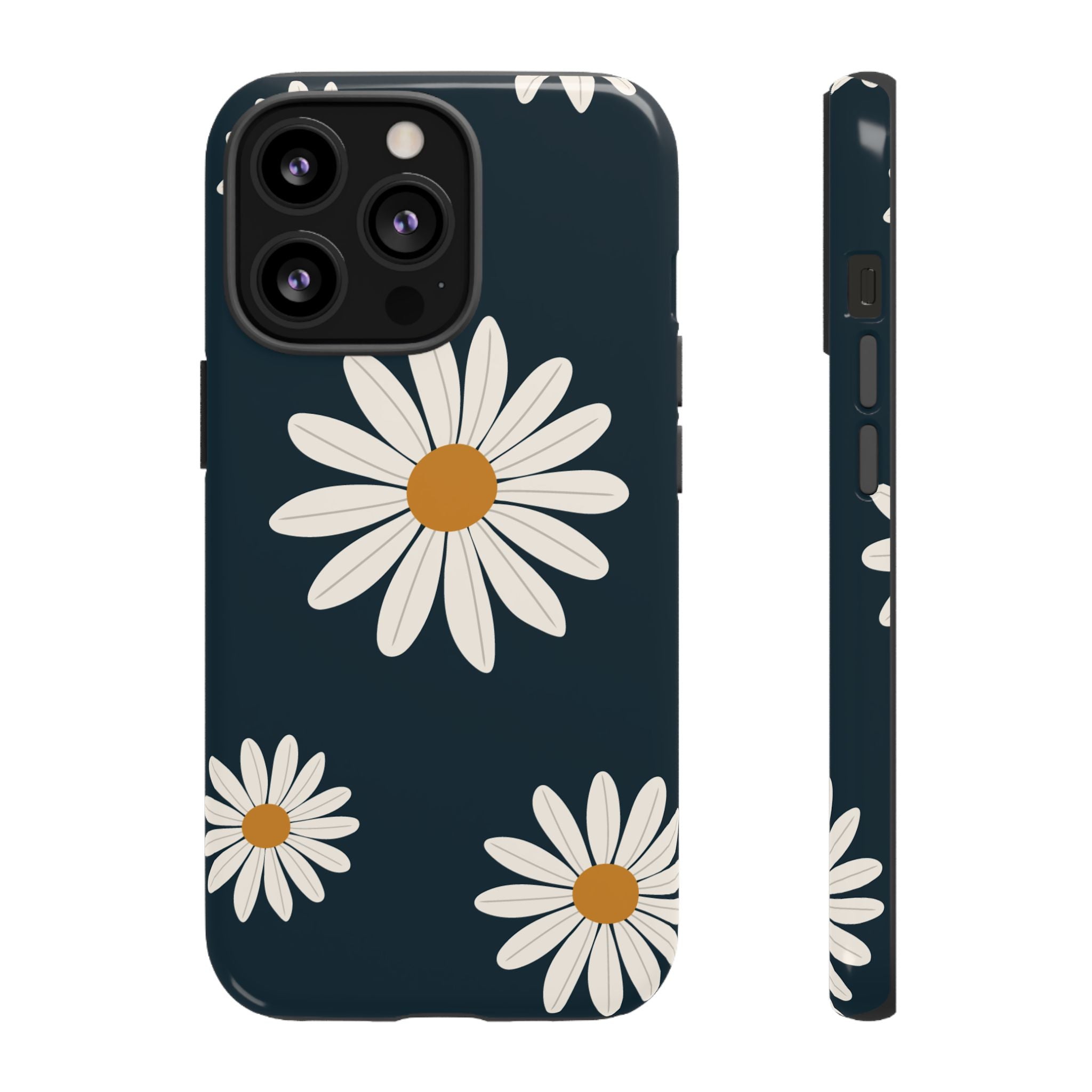 Daisy Phone Case, Floral Phone Cover, Tough Phone Case, Gift for Flower Lovers, Smartphone Accessory, Spring Design