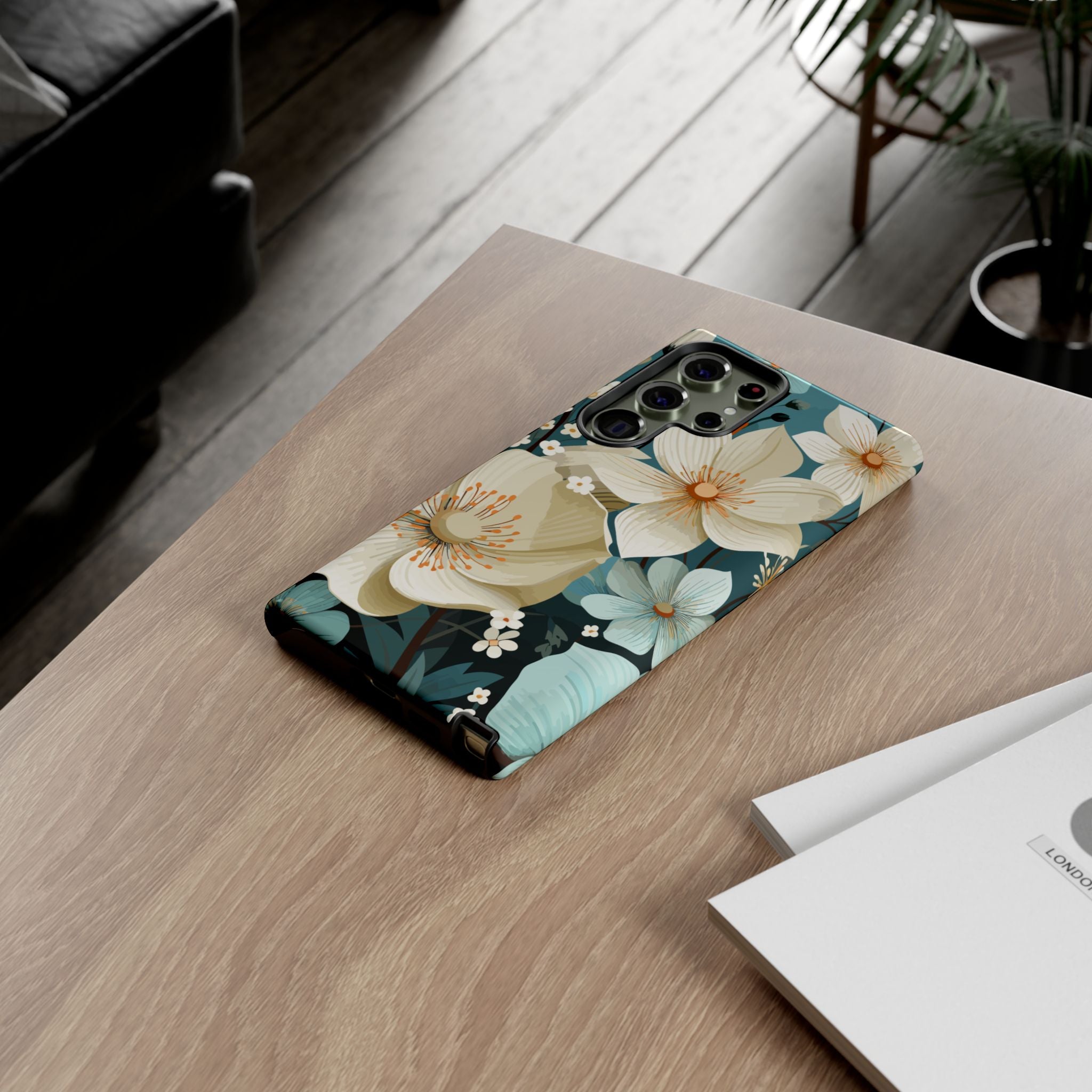 Floral Phone Case, Stylish Tough Cases with Botanical Design, Flower Print Phone Cover, Gifts for Nature Lovers, Eco-Friendly Mobile Cover
