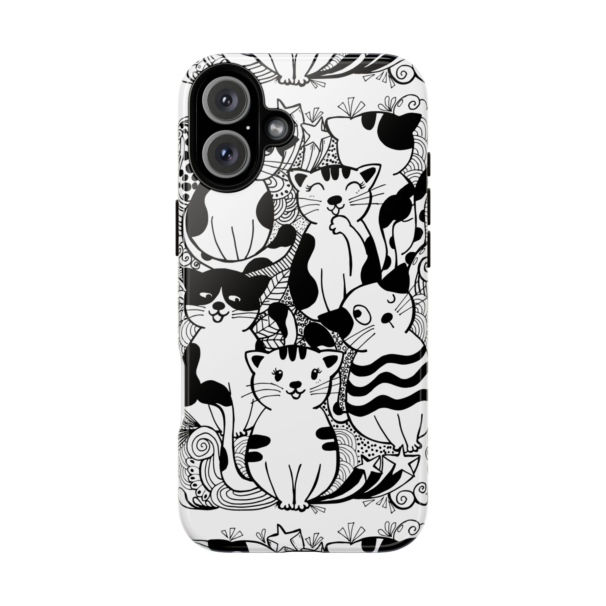 Cat-Themed Phone Case, Cute Cat Art, Pet Lover Gift, Birthday Present, Unique Cat Decor, Fun Tech Accessories, Animal Lover Case