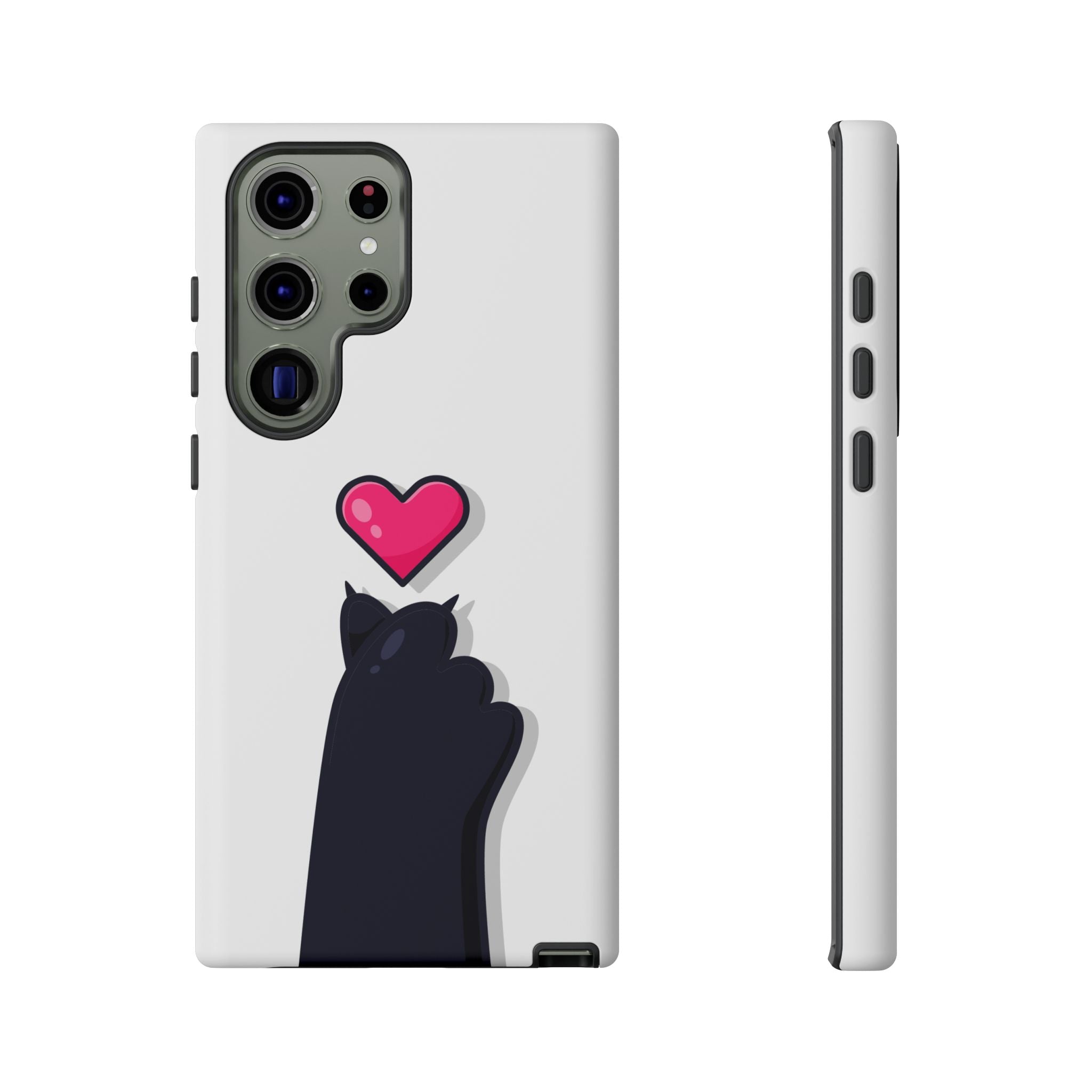Cute Cat Love Phone Case, Tough Cell Phone Cover, Animal Lover Gifts, Pet Parent Accessories, Valentine's Day Essentials