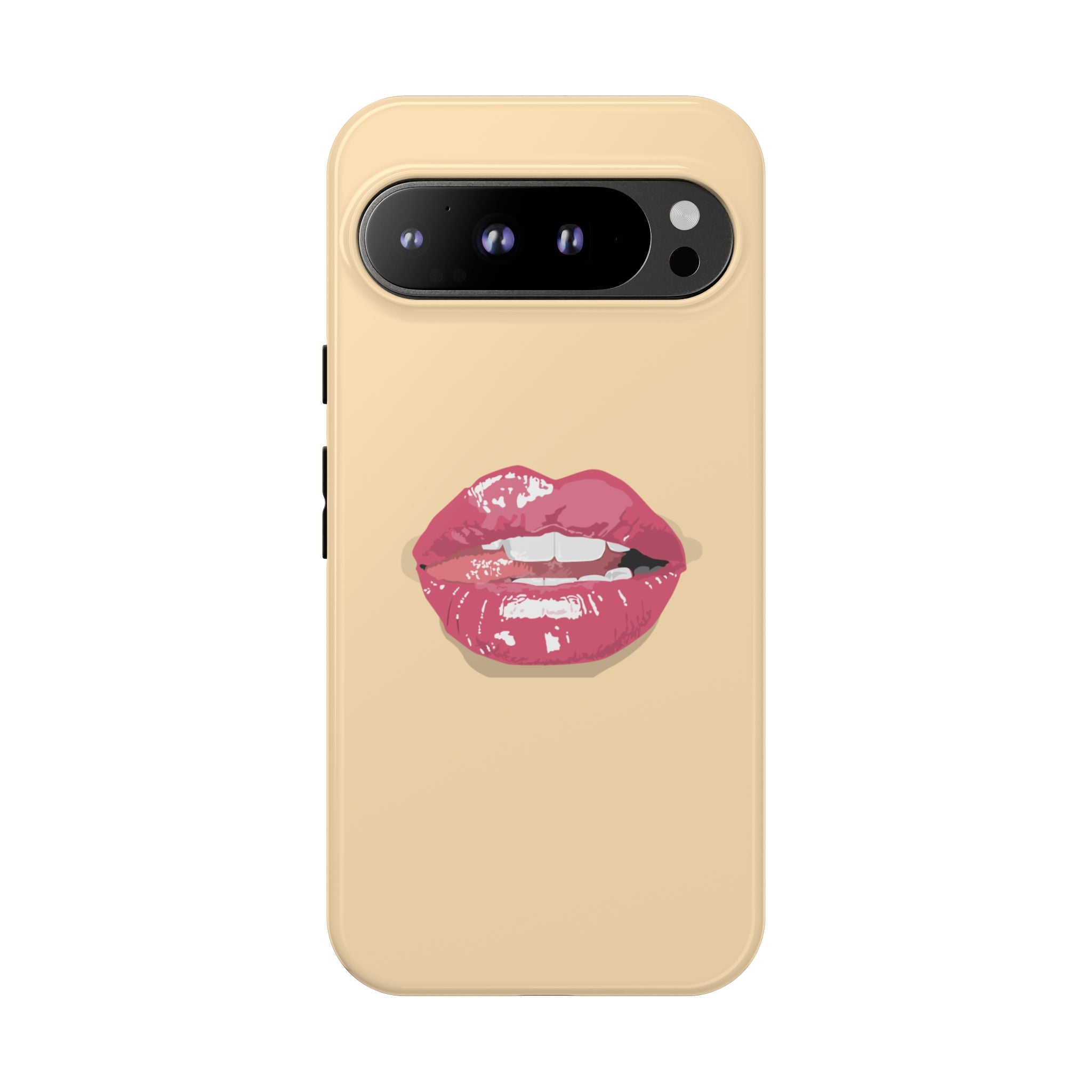 Stylish Phone Case with Lip Print, Trendy Mobile Cover, Fashion Accessory, Gift for Her, Cute Cell Phone Case