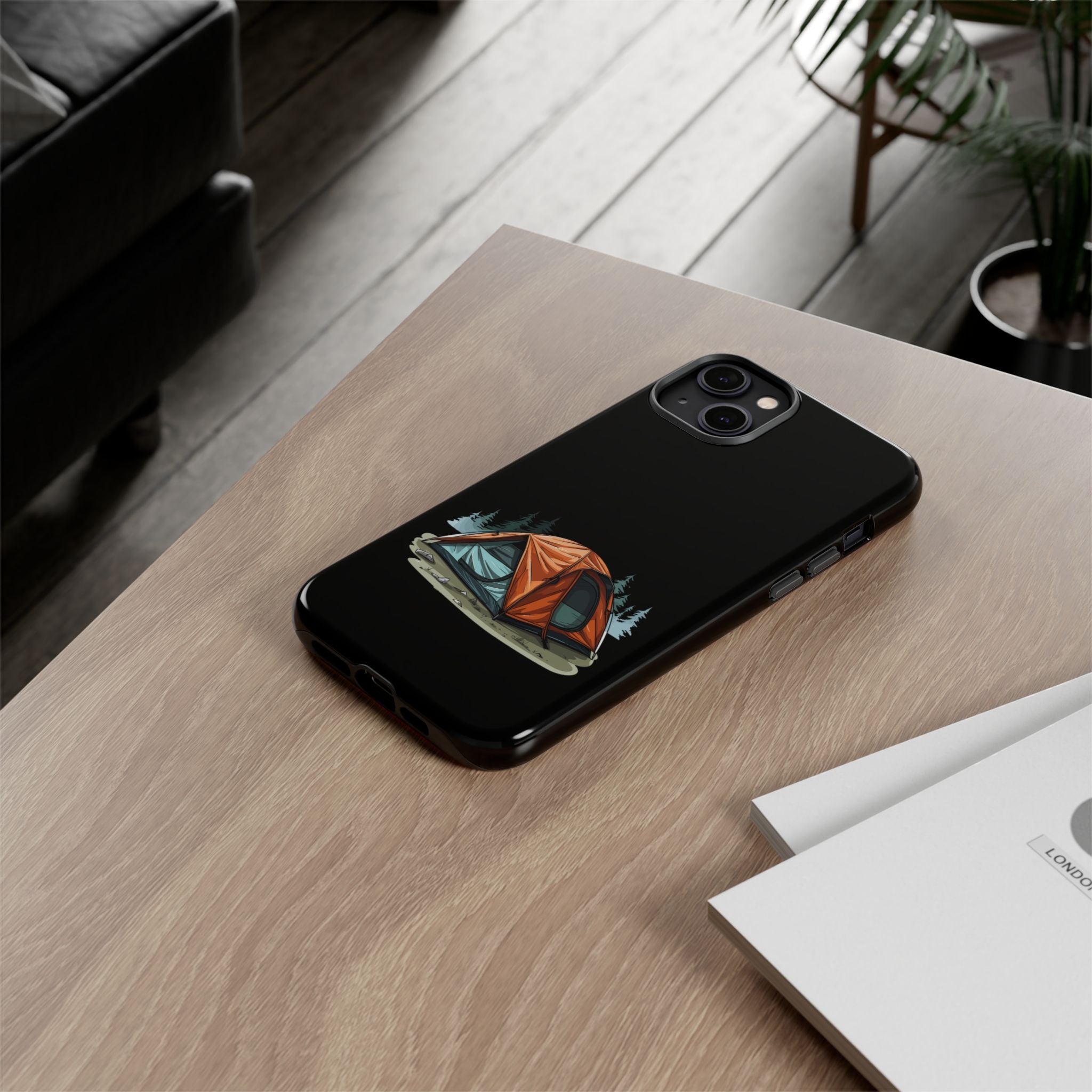 Camping Phone Case, Outdoor Adventure, Nature Lover Gift, Tough Cases, Hiking Accessory, Travel Gear, Camping Vibes