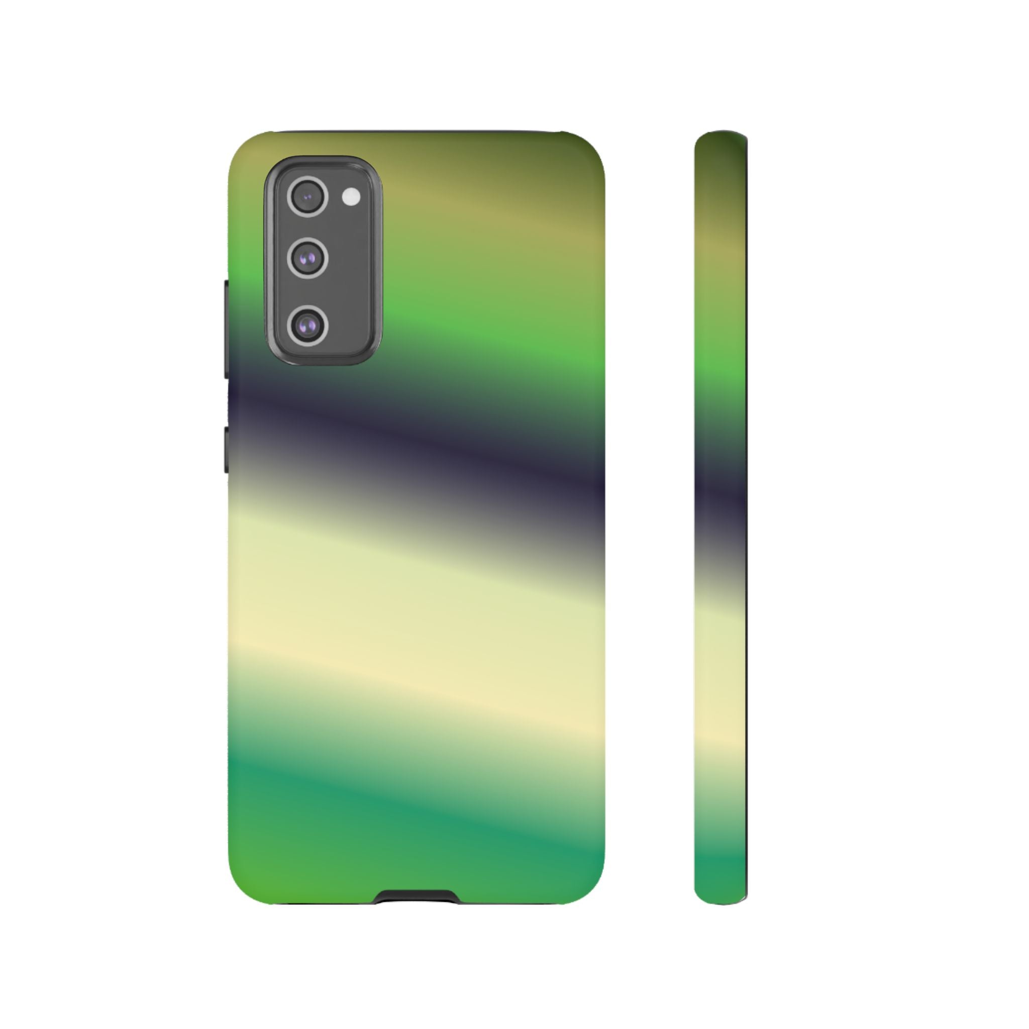 Gradient Phone Case - Tough Cases, Unique Cell Phone Cover, Stylish Tech Accessories, Green and Black Gradient, Perfect Gift