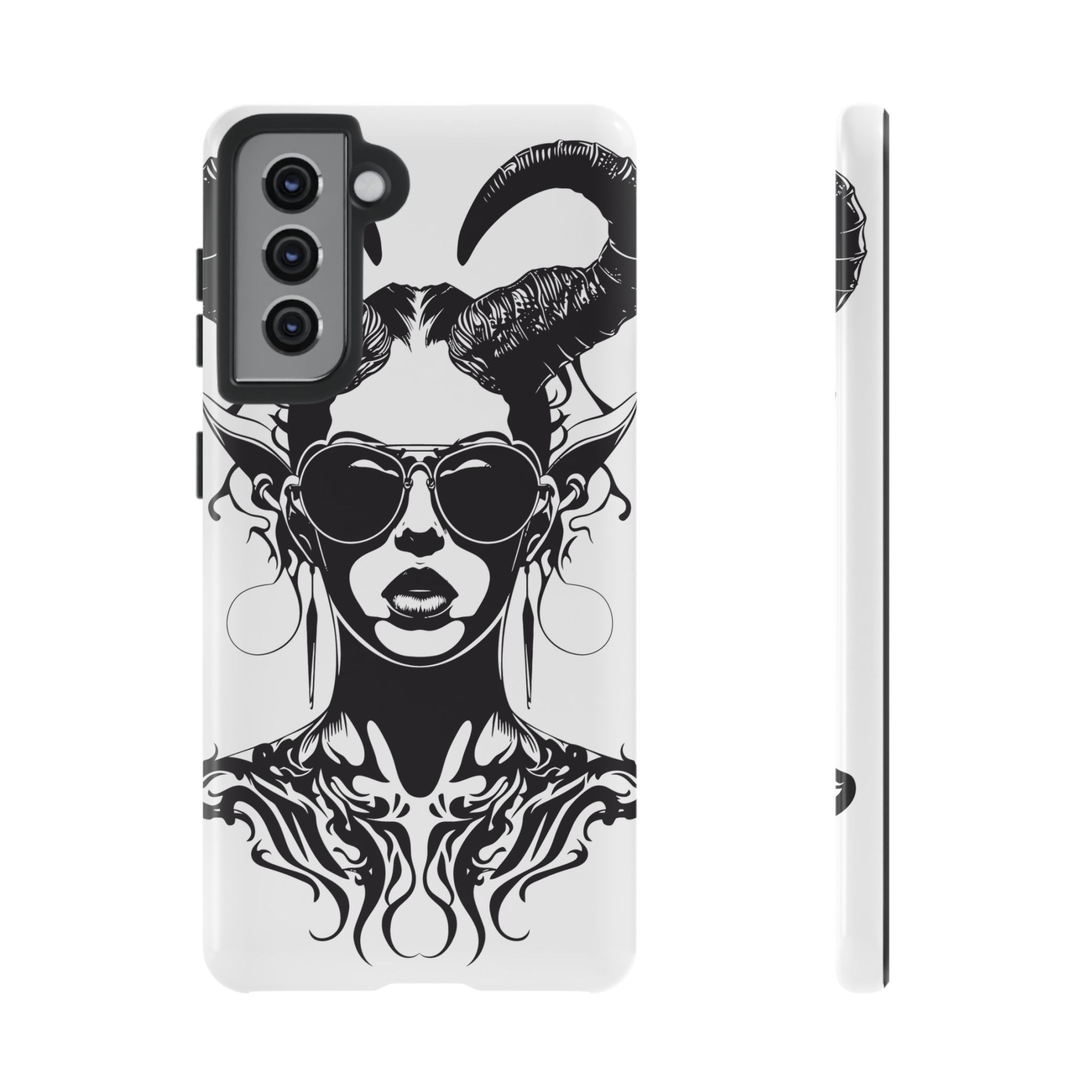 Tough Cases: Stylish Phone Case with Edgy Design, Protective Cover, Gift for Her, Trendy Accessories, Unique Art, Holiday Present