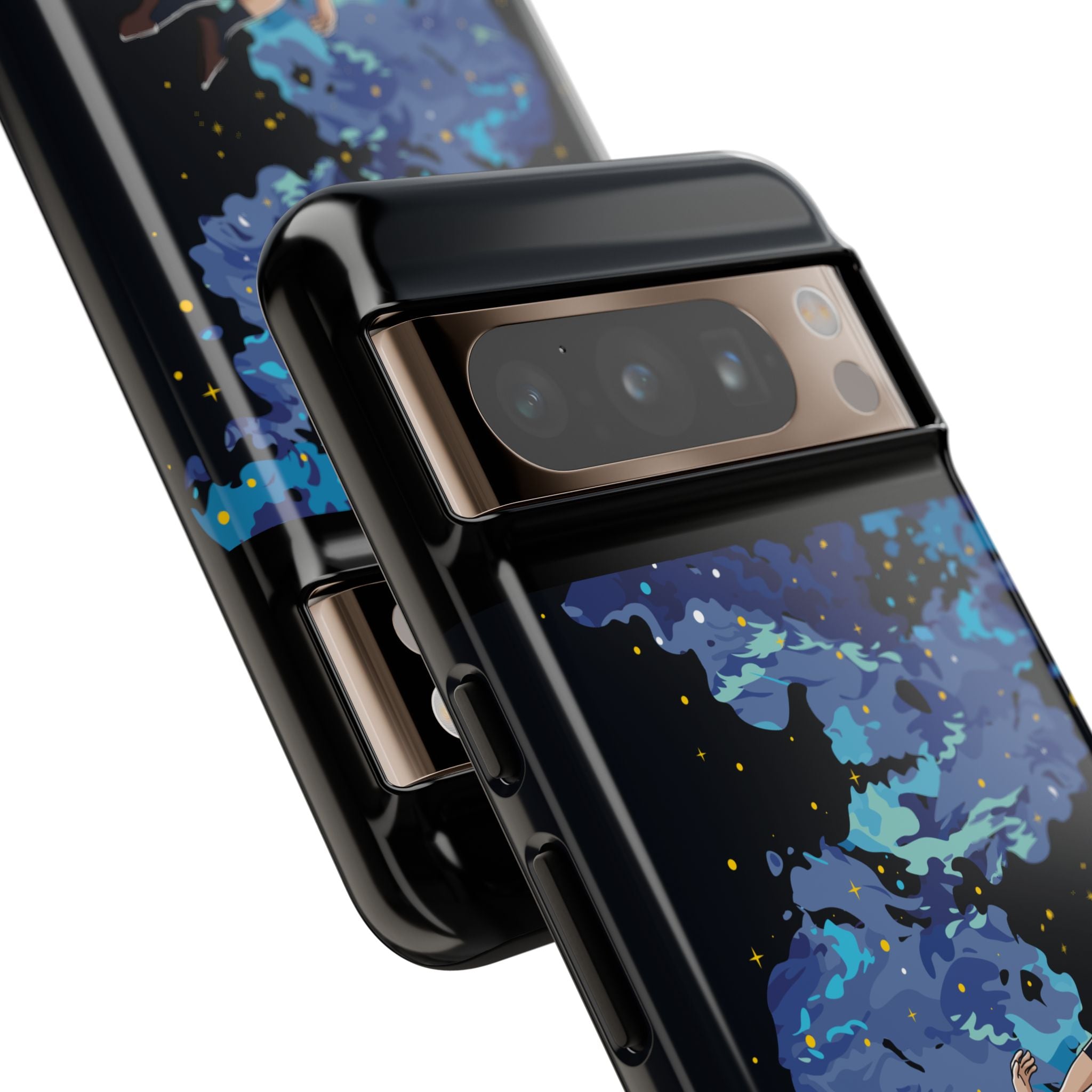 Tough Cases Phone Case - Artistic Galaxy Design, Cute Sleeve for Teens, Gift for Students, Unique Mobile Accessory, Trendy Tech Protection