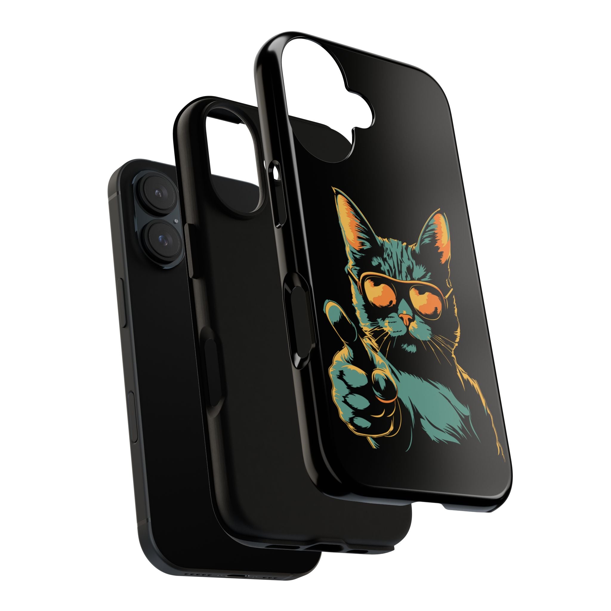 Cool Cat Phone Case, Stylish Phone Cover, Pet Lover Gift, Cute Cat Design, Fun Cat Accessories