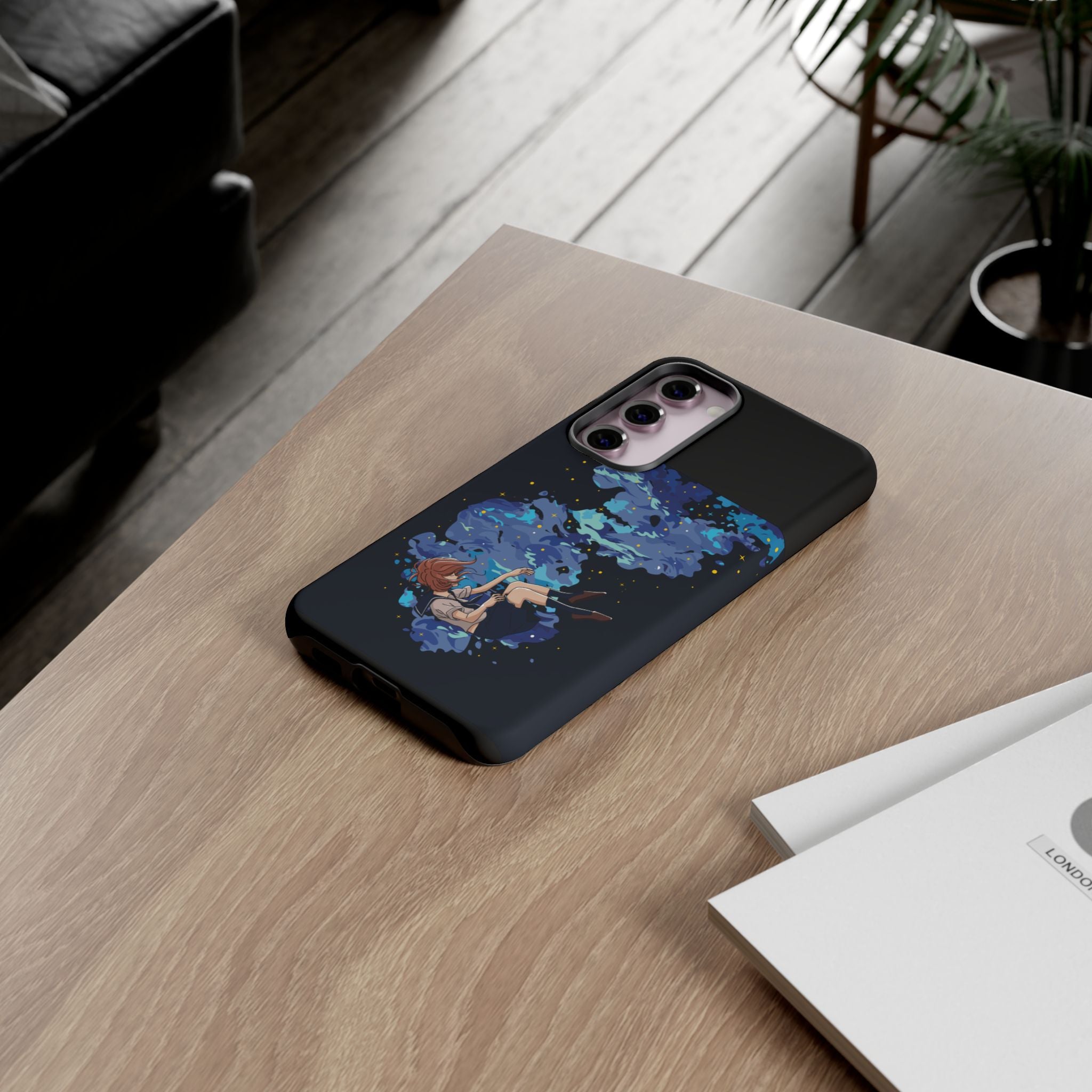 Tough Cases Phone Case - Artistic Galaxy Design, Cute Sleeve for Teens, Gift for Students, Unique Mobile Accessory, Trendy Tech Protection