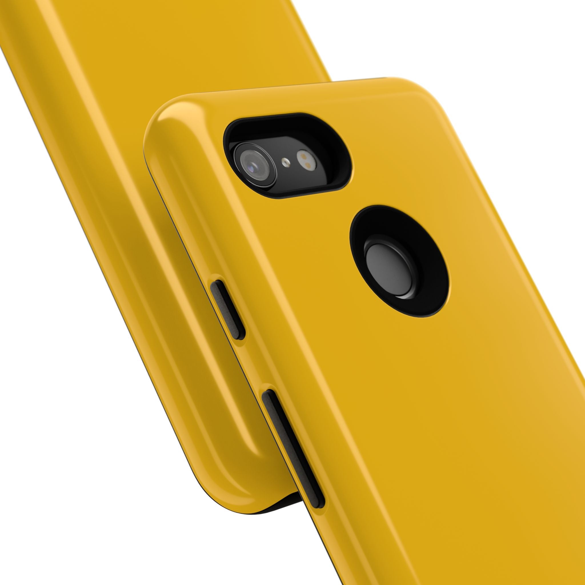 Motorcycle Phone Case, Tough Phone Cover, Gift for Bikers, Durable Tech Accessory, Yellow Motorcycle Design