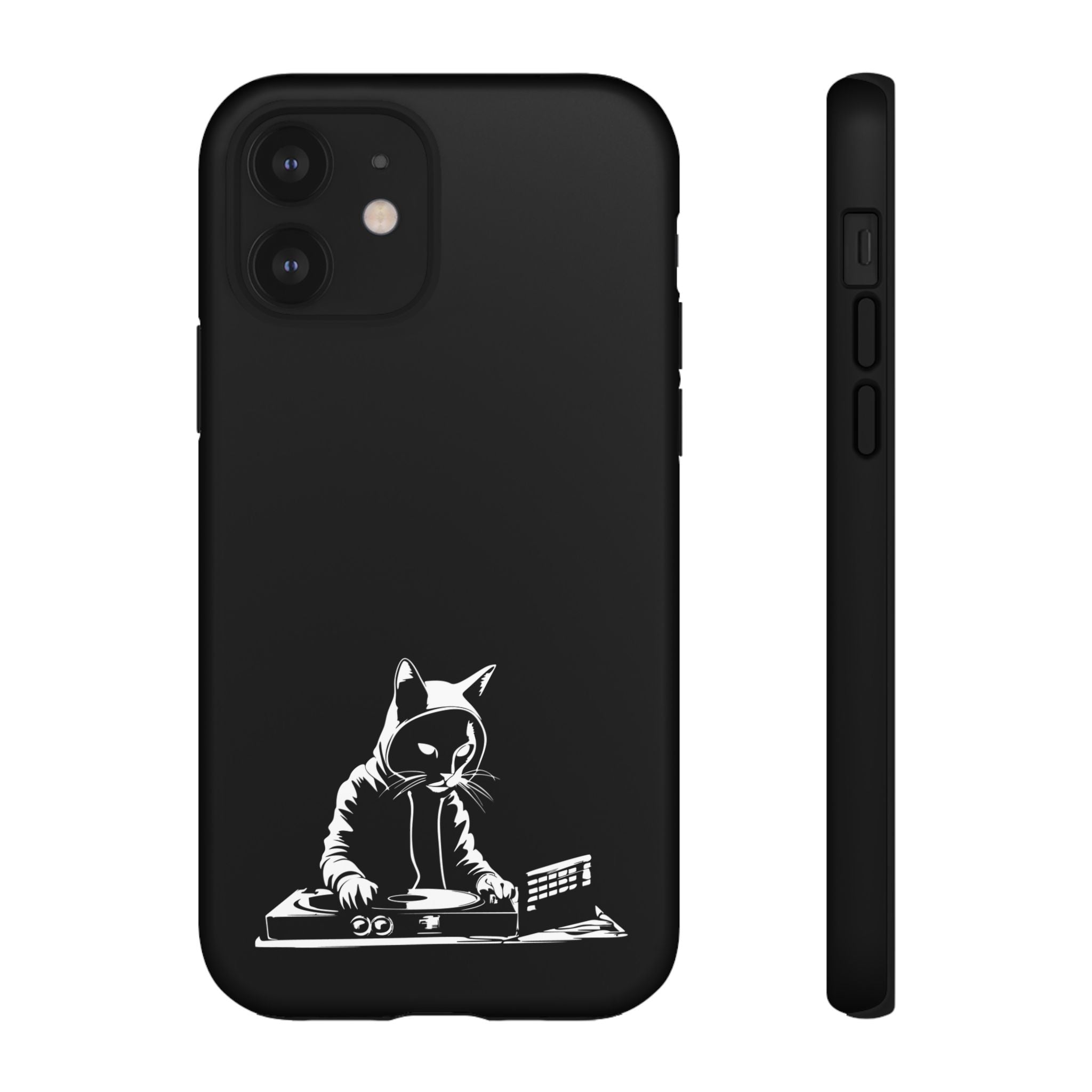 Cat DJ Phone Case | Stylish Tough Cases for Music Lovers, Gift for Cat Owners, Unique Phone Accessory, Cool Tech Gear