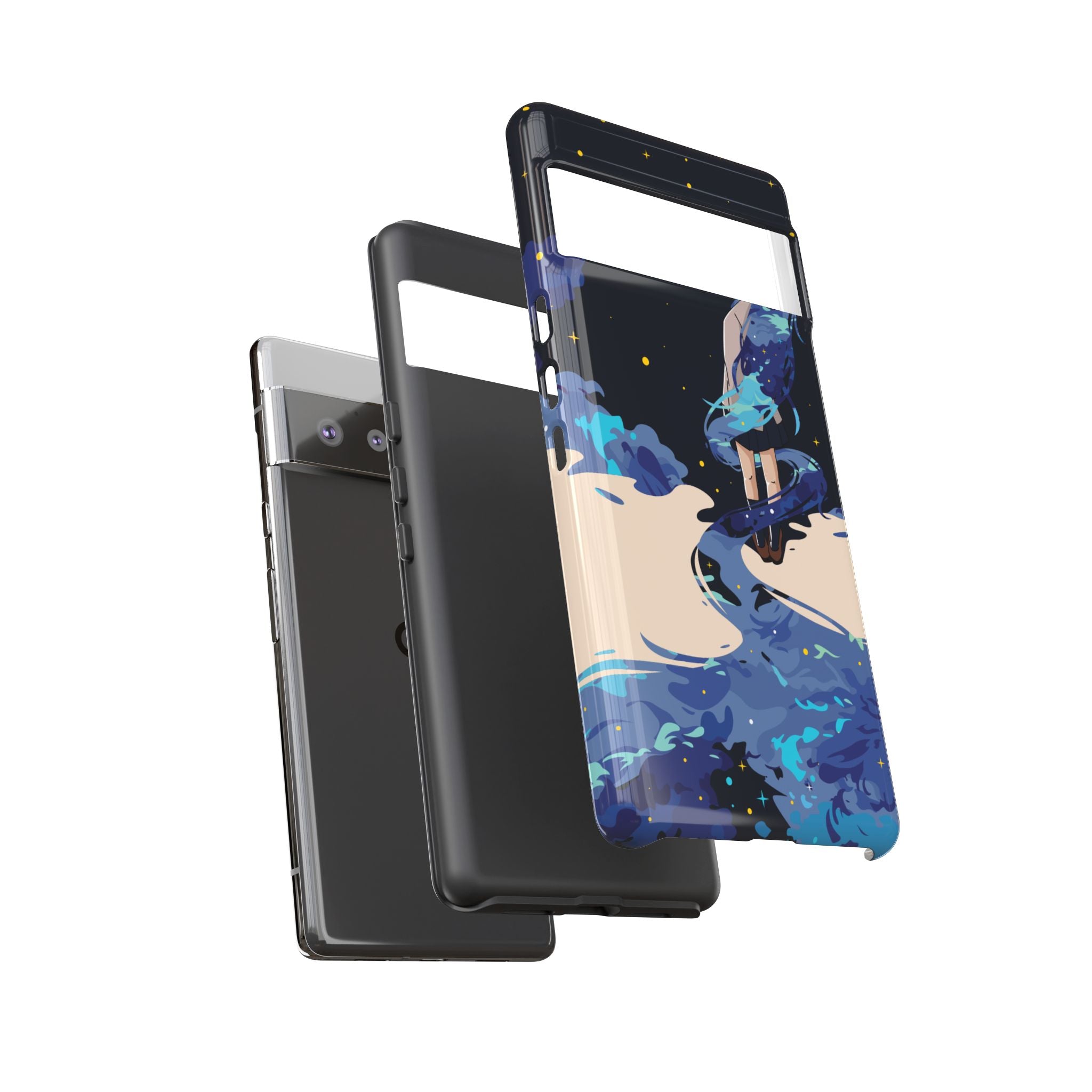 Galaxy-Inspired Phone Case, Celestial Design, Tough Phone Cover, Gift for Space Lovers, Artsy Accessories, Unique Merchandise