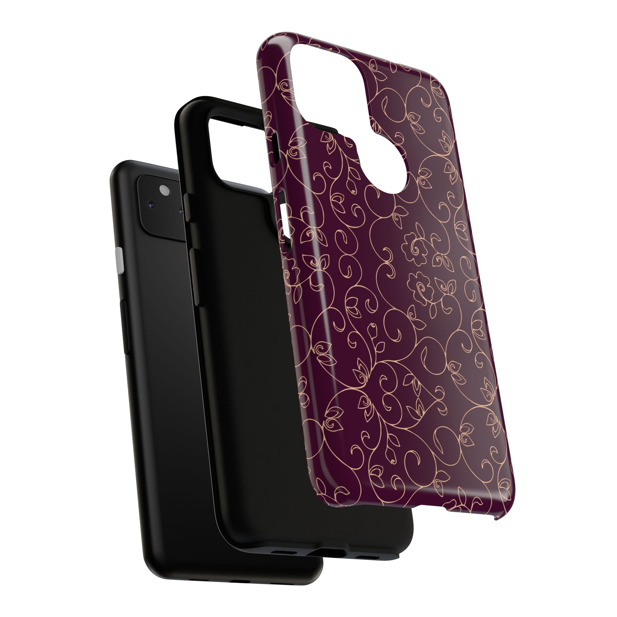 Elegant Floral Phone Case | Durable Mobile Cover, Gift for Her, Floral Design, Stylish Accessory, Phone Protection