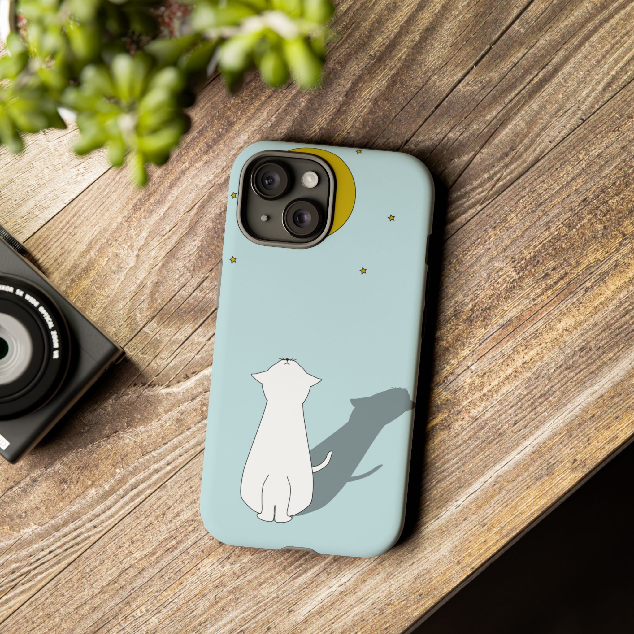 Cute Cat Phone Case, Tough Phone Cover, Pet Lover Gift, Unique Case, Animal Decor, Birthday Gift