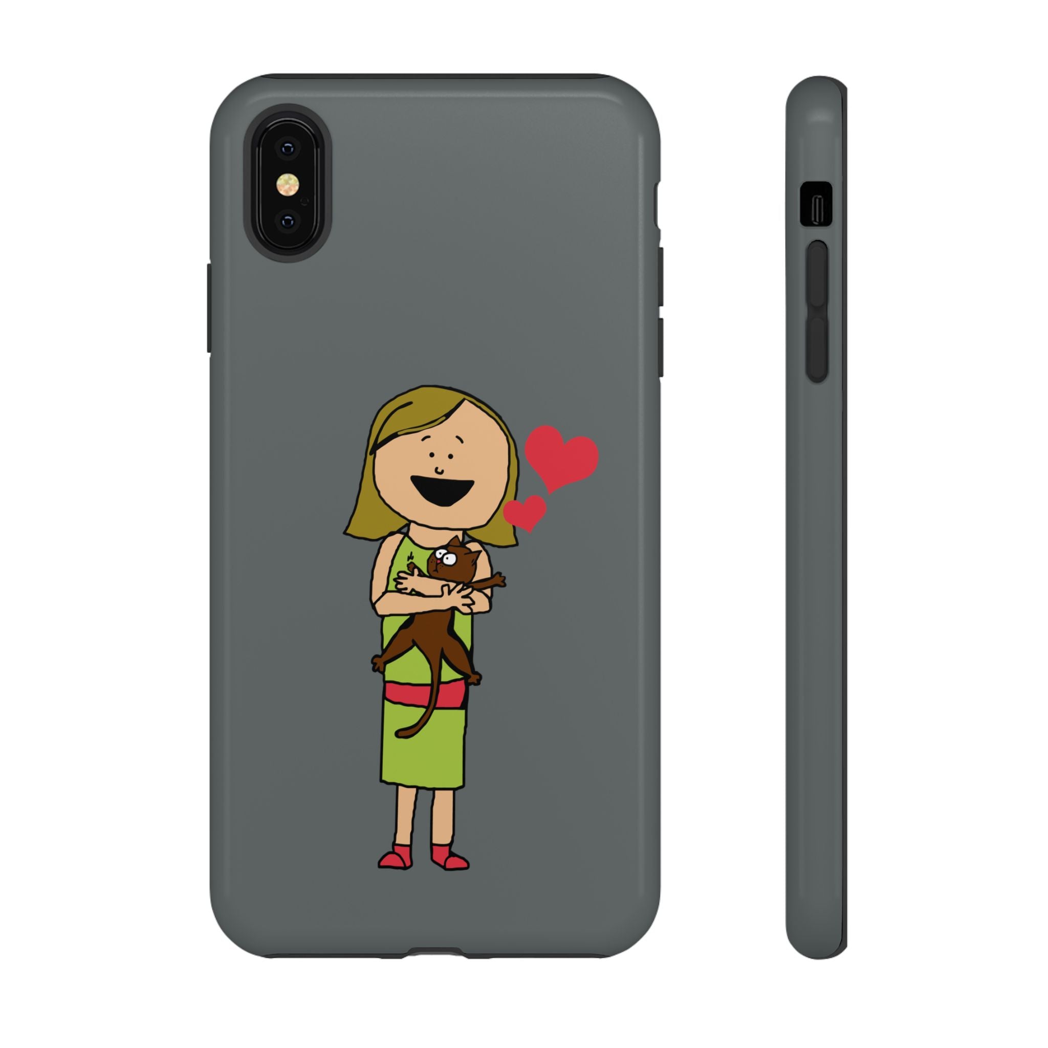 Pet Lover's Phone Case, Cute Animal Phone Cover, Gift for Dog Lovers, Cartoon Design, Fun Smartphone Accessory