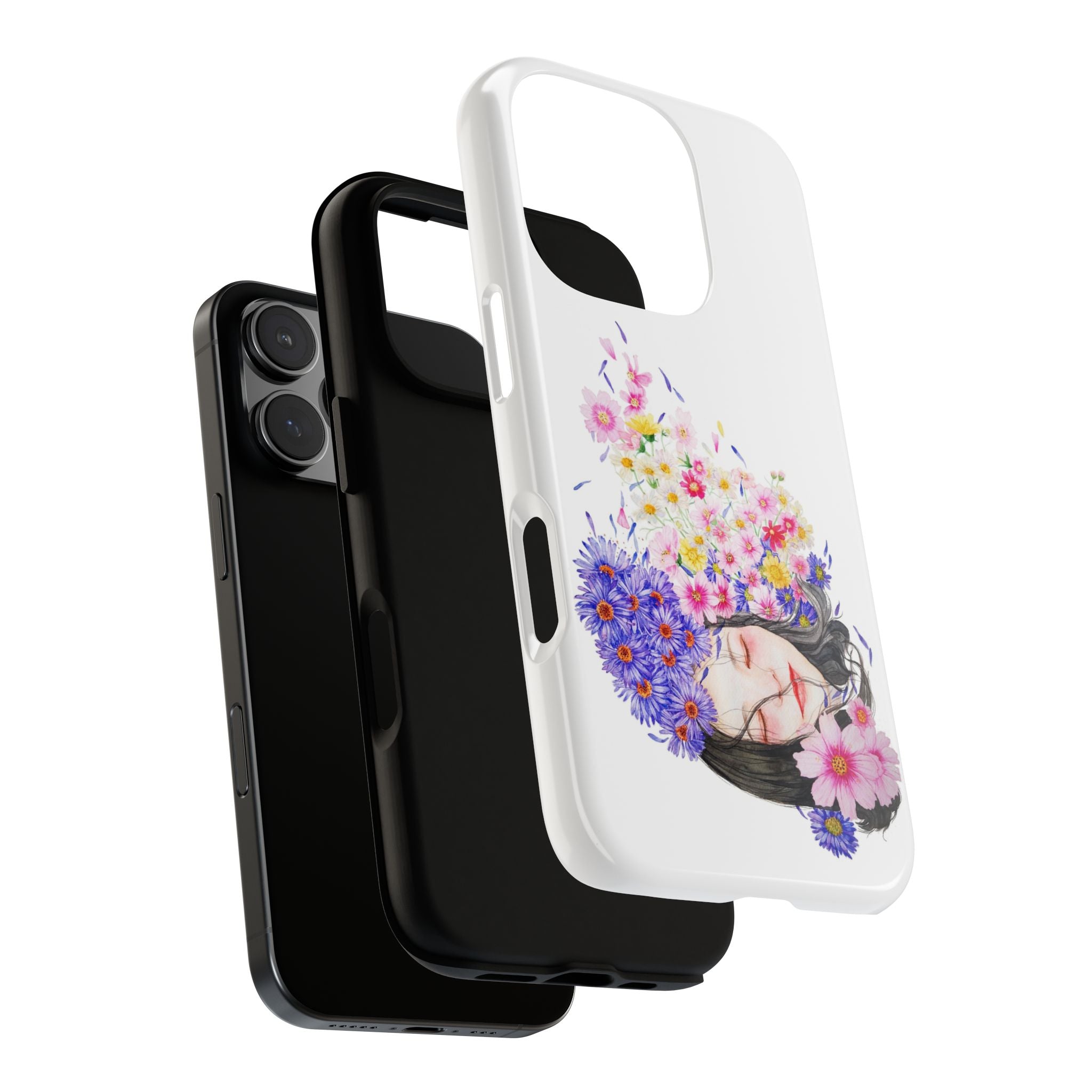 Floral Phone Case | Tough Cases | Cute Floral Design, Gift for Her, Spring Accessory, Mother's Day Gift, Stylish Protection