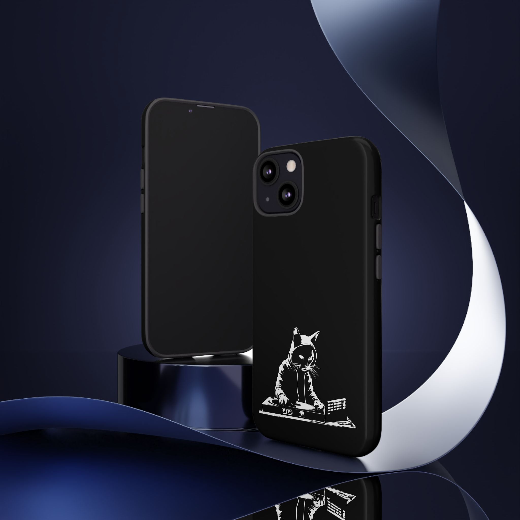 Cat DJ Phone Case | Stylish Tough Cases for Music Lovers, Gift for Cat Owners, Unique Phone Accessory, Cool Tech Gear