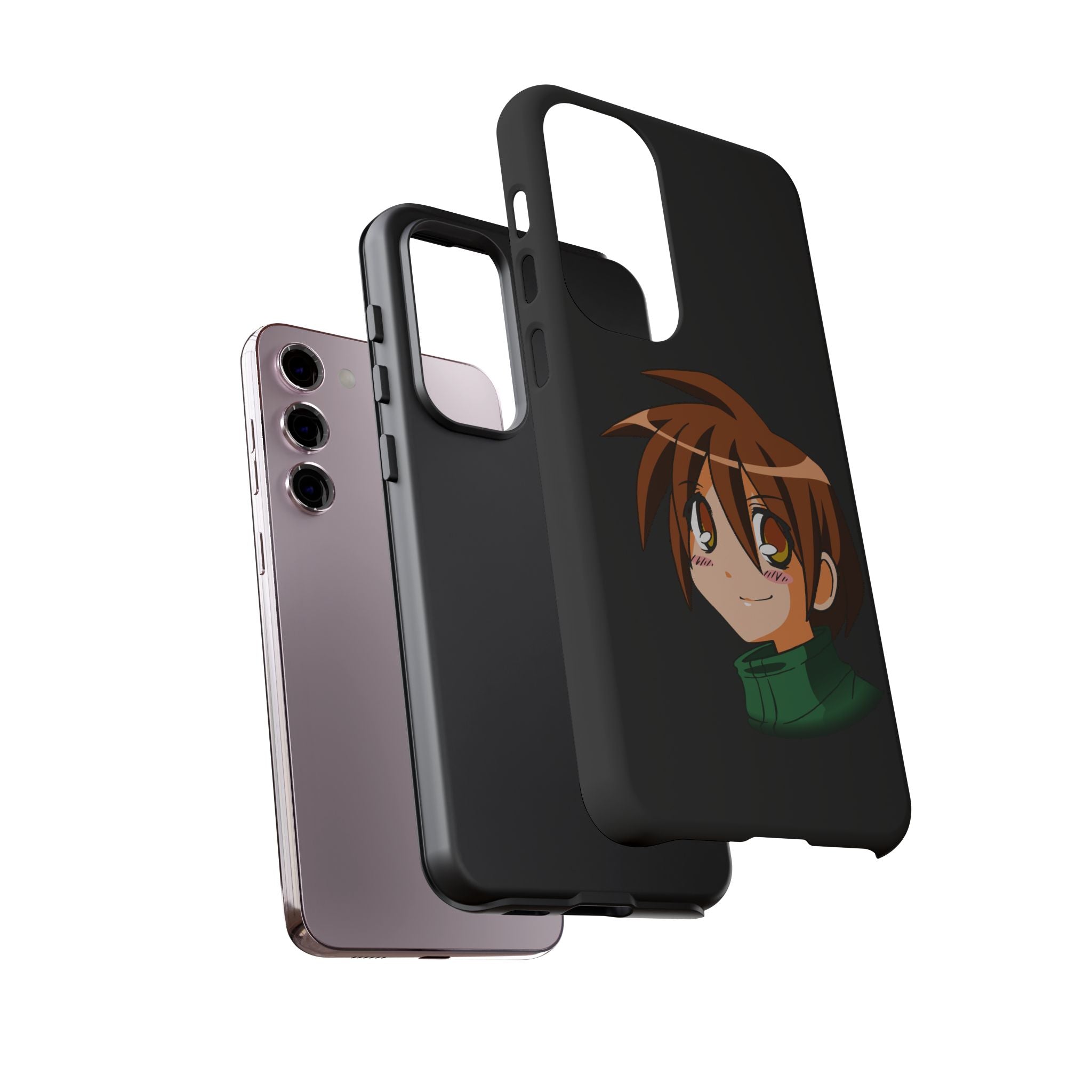 Anime Character Phone Case, Cute Phone Cover, Tough Cases for Teens, Customizable Gift, Geeky Accessories