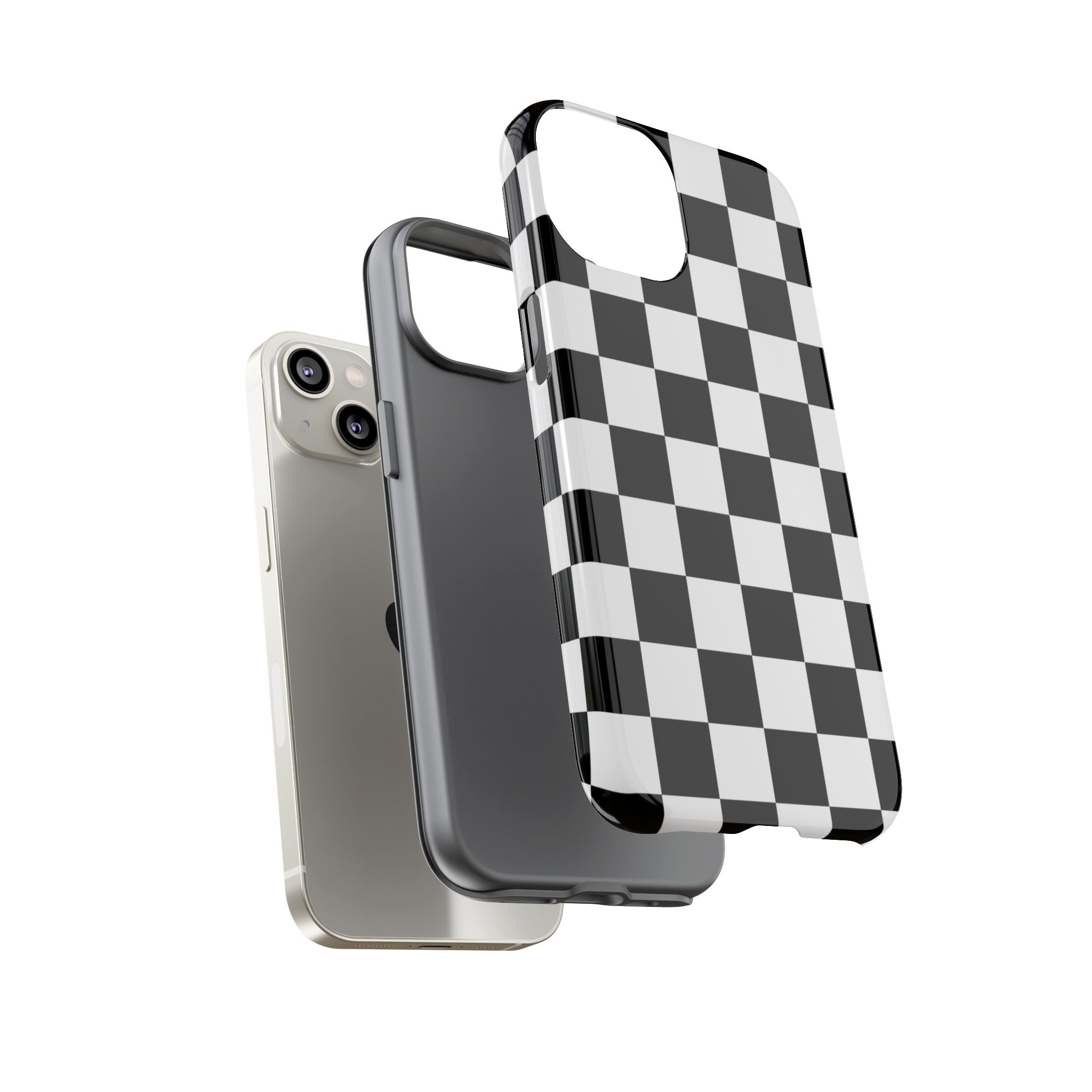 Stylish Checkered Phone Case | Trendy Protective Cover for iPhone, Gift for Teens, Fashion Accessory, Unique Design for All Occasions