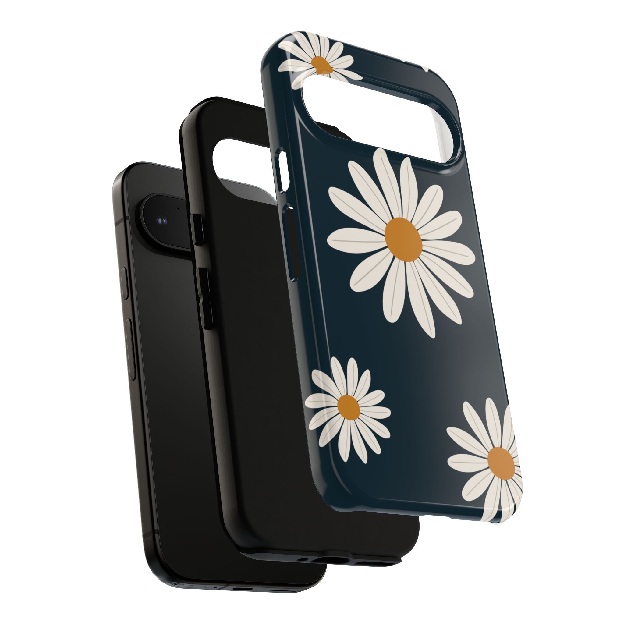 Daisy Phone Case, Floral Phone Cover, Tough Phone Case, Gift for Flower Lovers, Smartphone Accessory, Spring Design