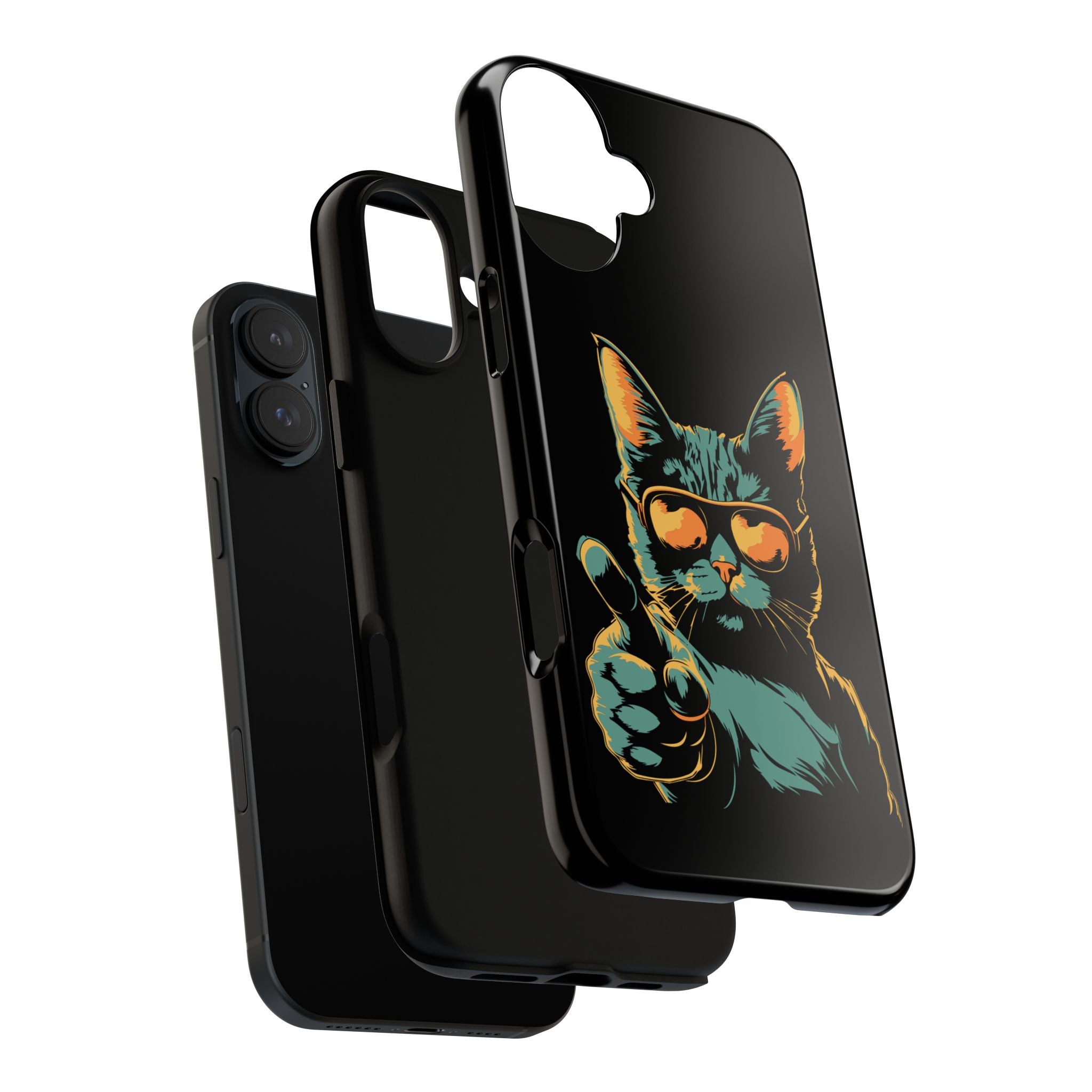 Cool Cat Phone Case, Stylish Phone Cover, Pet Lover Gift, Cute Cat Design, Fun Cat Accessories