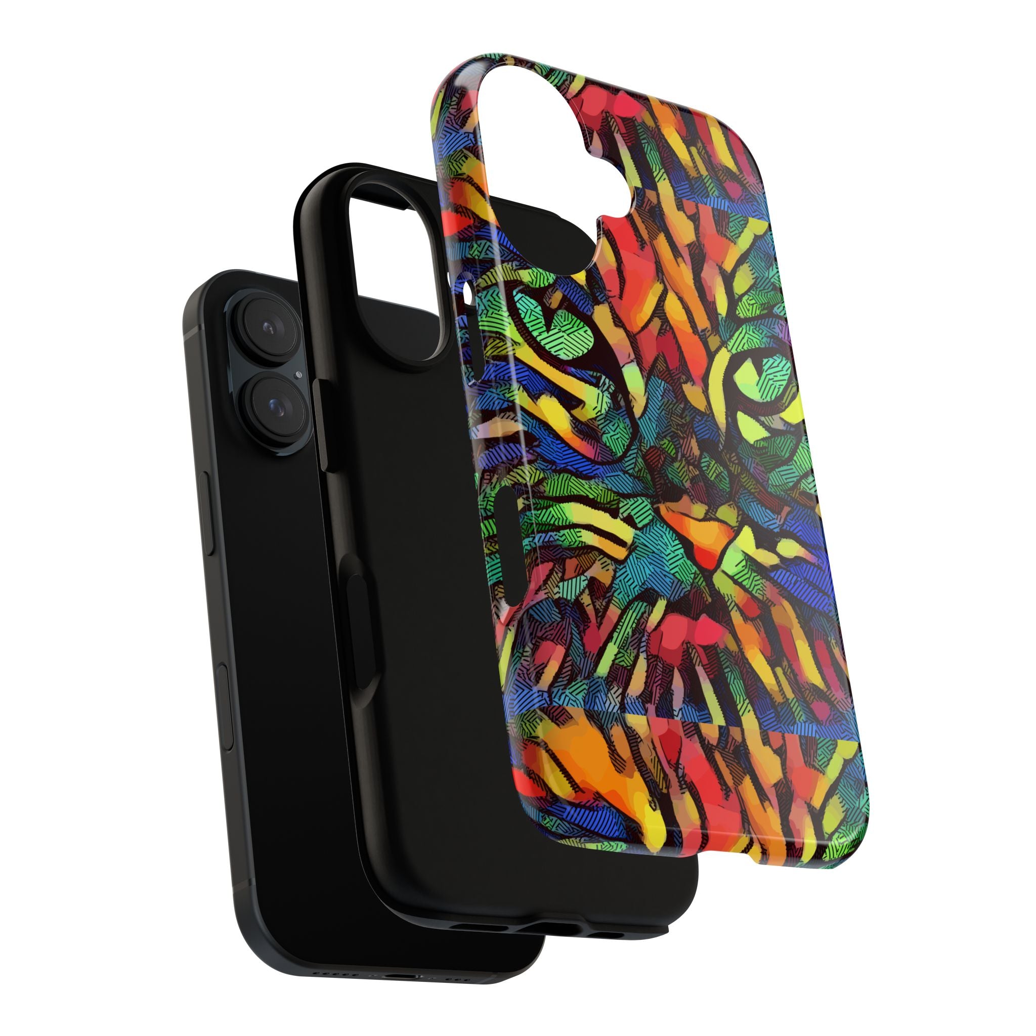 Colorful Phone Cases for Vibrant Style - Tough Cases, Unique Gifts, Animal Print, Artistic Design, Phone Accessories, Eco-Friendly