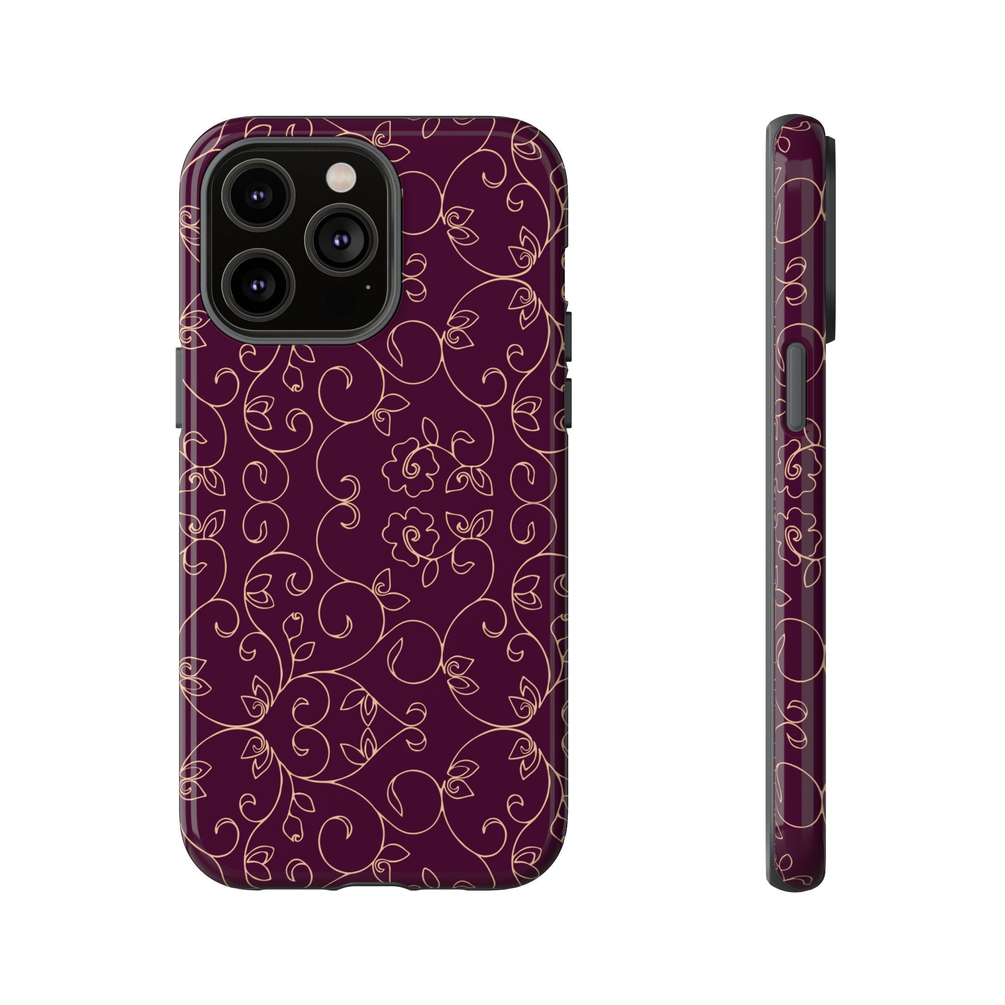 Elegant Floral Phone Case | Durable Mobile Cover, Gift for Her, Floral Design, Stylish Accessory, Phone Protection
