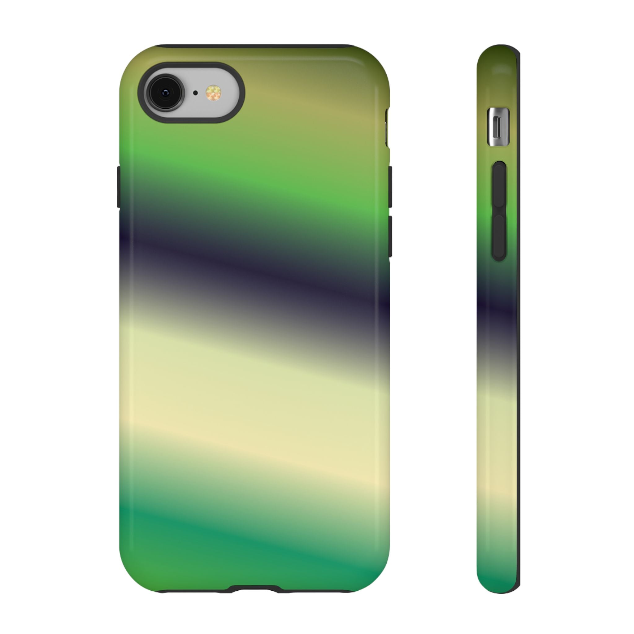 Gradient Phone Case - Tough Cases, Unique Cell Phone Cover, Stylish Tech Accessories, Green and Black Gradient, Perfect Gift