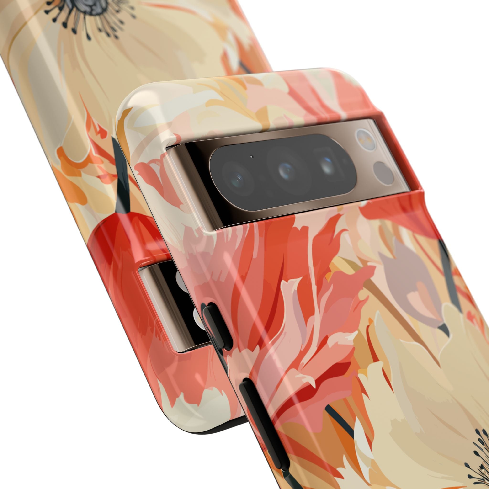 Floral Phone Case, Tough Protective Cover for Floral Lovers, Perfect Gift for Friends, Spring Celebration, Art Lovers Gift