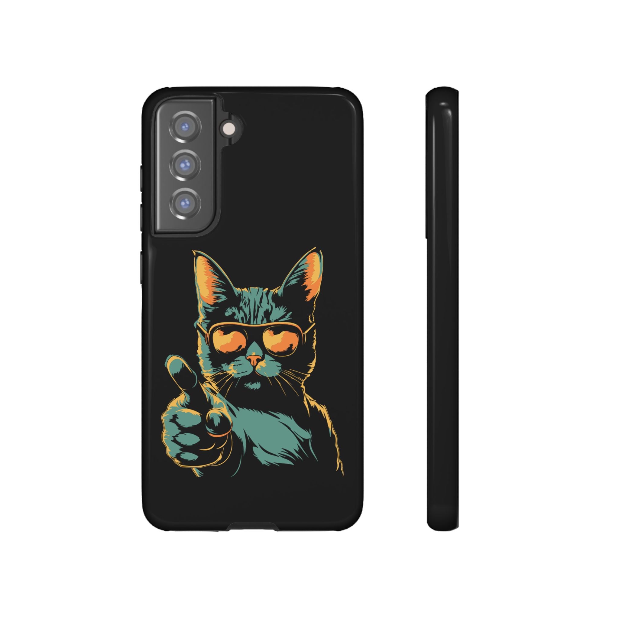 Cool Cat Phone Case, Stylish Phone Cover, Pet Lover Gift, Cute Cat Design, Fun Cat Accessories