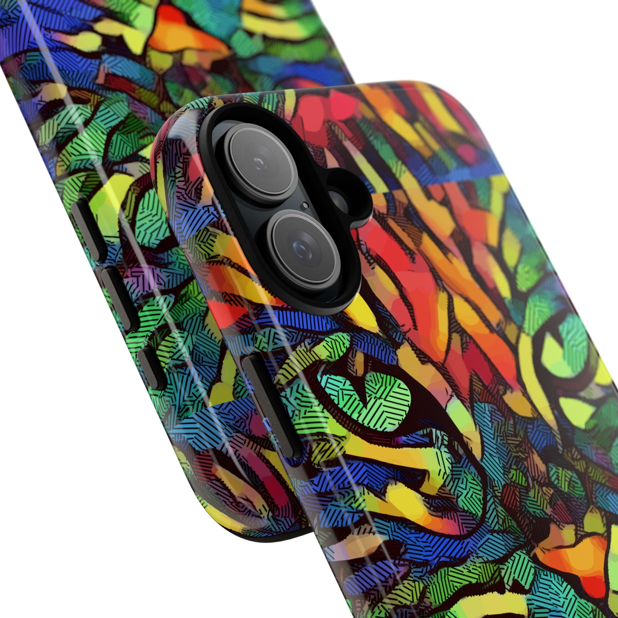 Colorful Phone Cases for Vibrant Style - Tough Cases, Unique Gifts, Animal Print, Artistic Design, Phone Accessories, Eco-Friendly