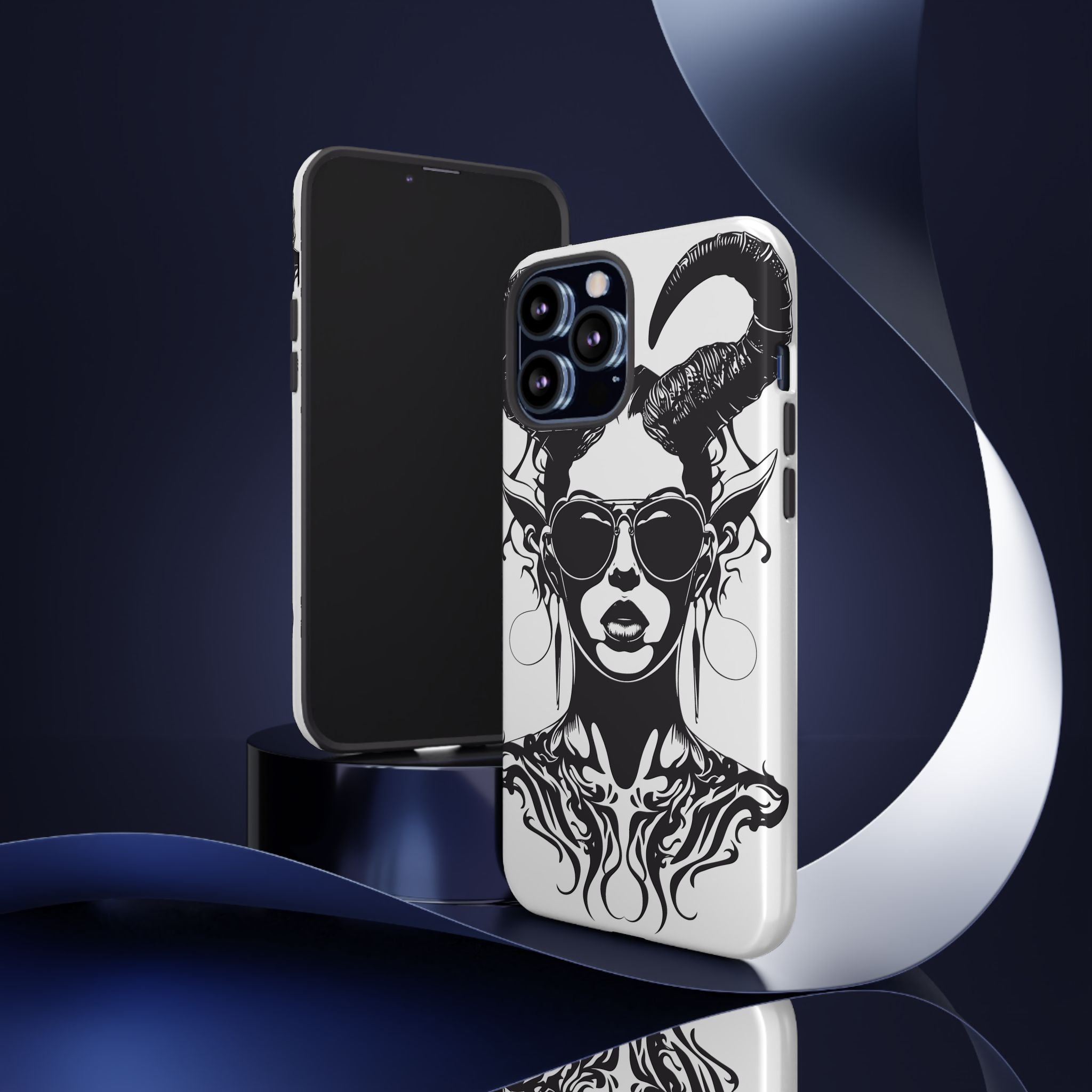 Tough Cases: Stylish Phone Case with Edgy Design, Protective Cover, Gift for Her, Trendy Accessories, Unique Art, Holiday Present