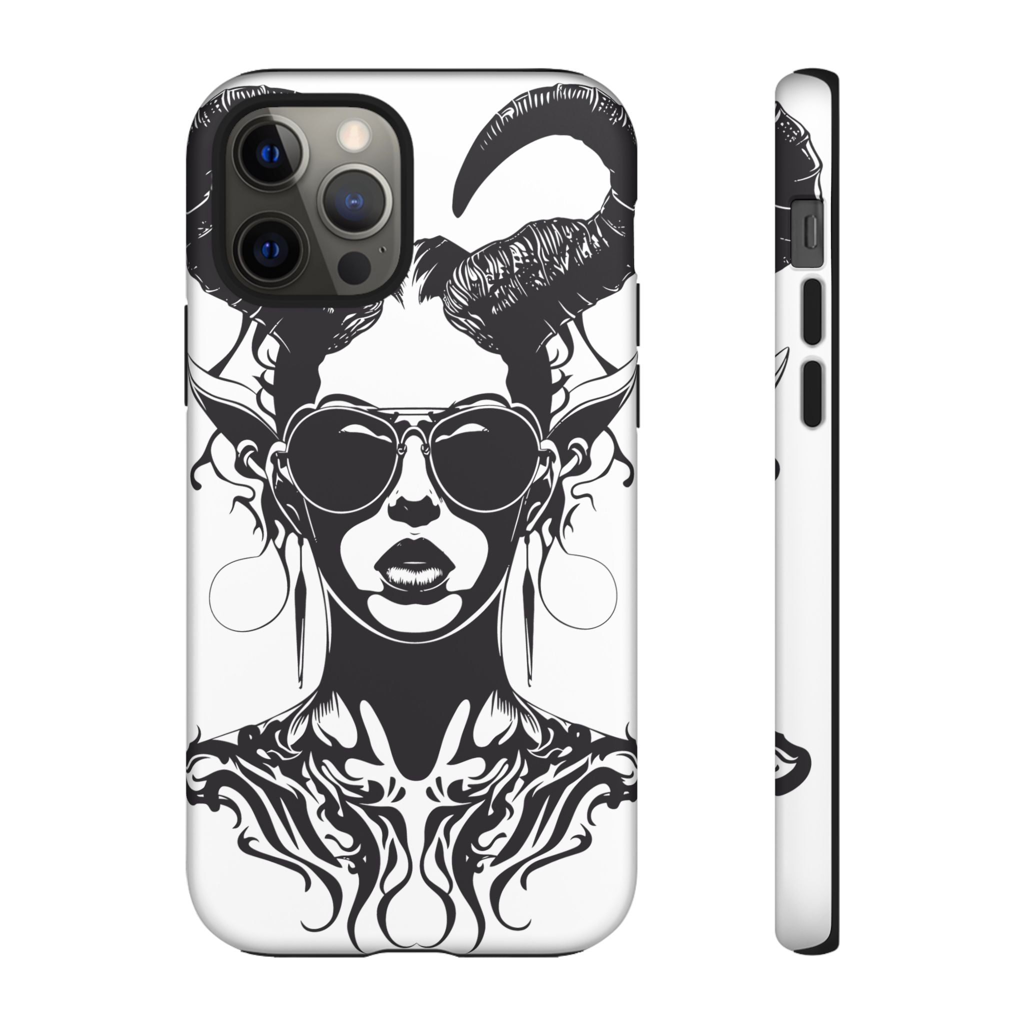 Tough Cases: Stylish Phone Case with Edgy Design, Protective Cover, Gift for Her, Trendy Accessories, Unique Art, Holiday Present