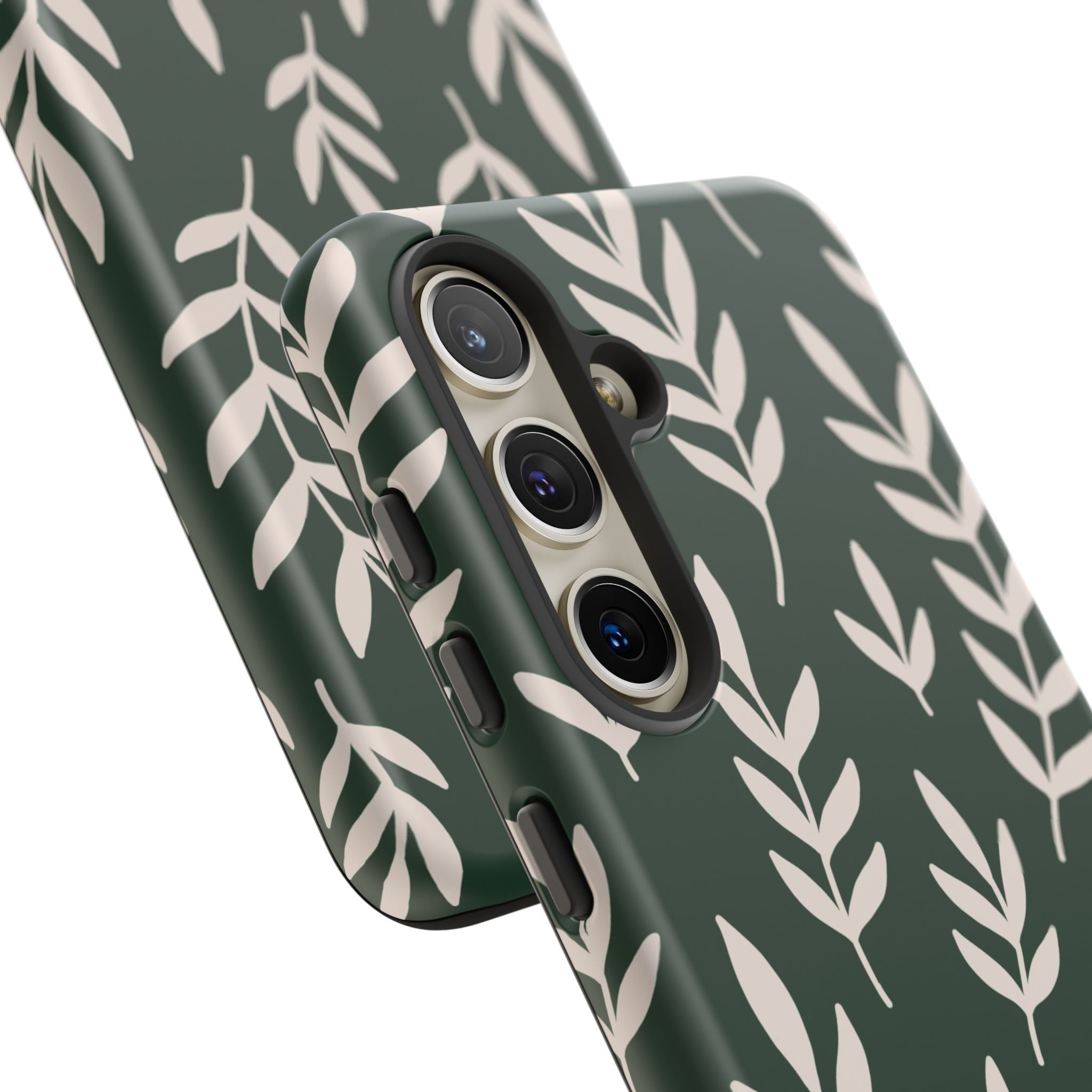 Leafy Phone Case, Tough Cases for Nature Lovers, Green Leaf Design, Eco-Friendly, Stylish Mobile Cover, Gift for Her