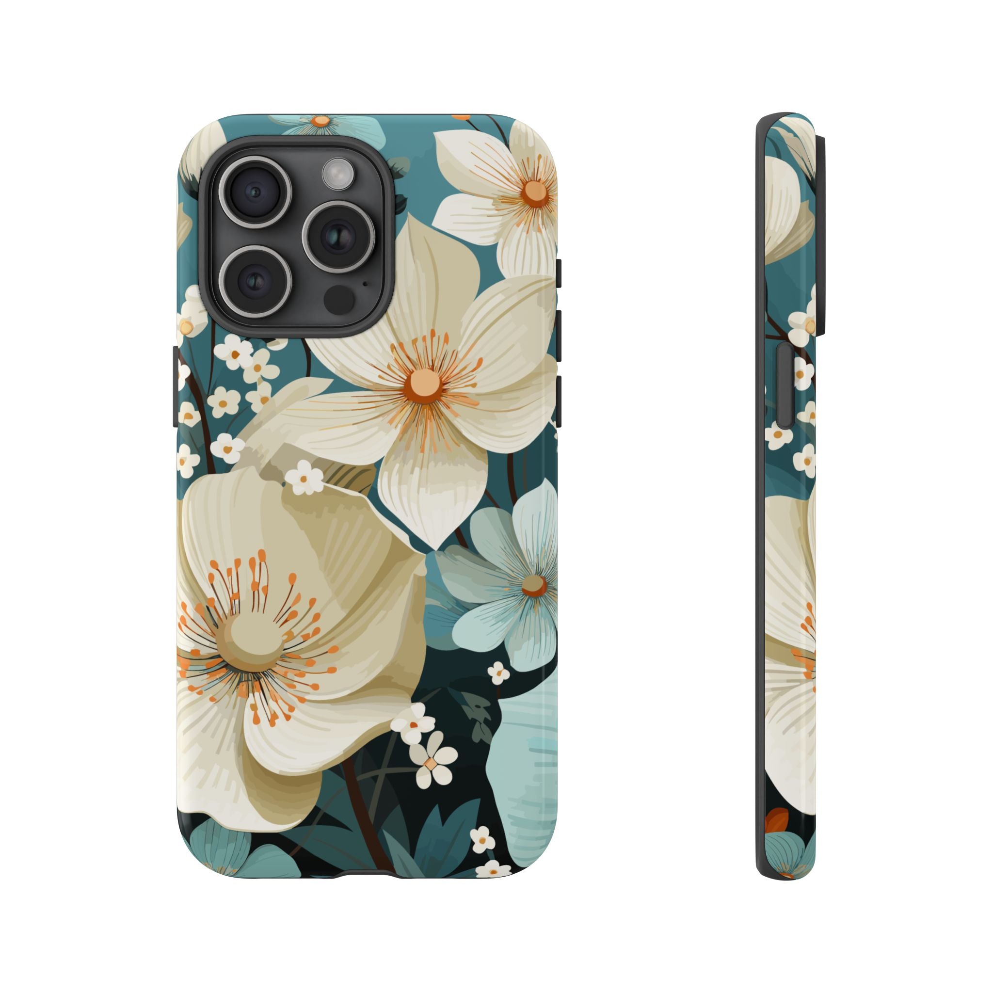 Floral Phone Case, Stylish Tough Cases with Botanical Design, Flower Print Phone Cover, Gifts for Nature Lovers, Eco-Friendly Mobile Cover