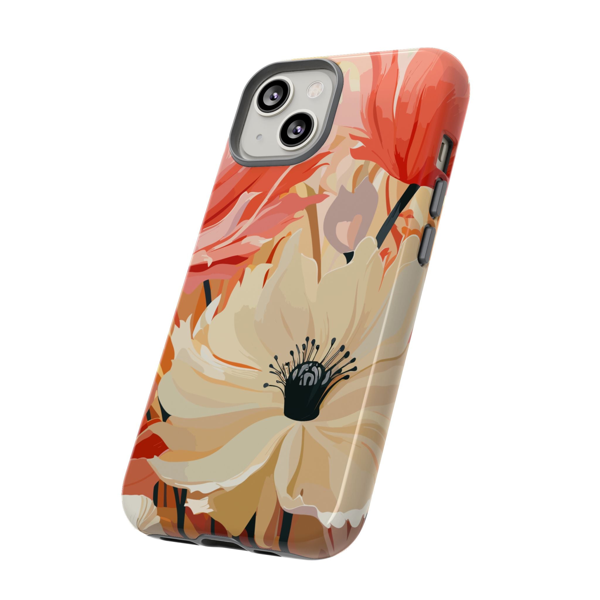 Floral Phone Case, Tough Protective Cover for Floral Lovers, Perfect Gift for Friends, Spring Celebration, Art Lovers Gift