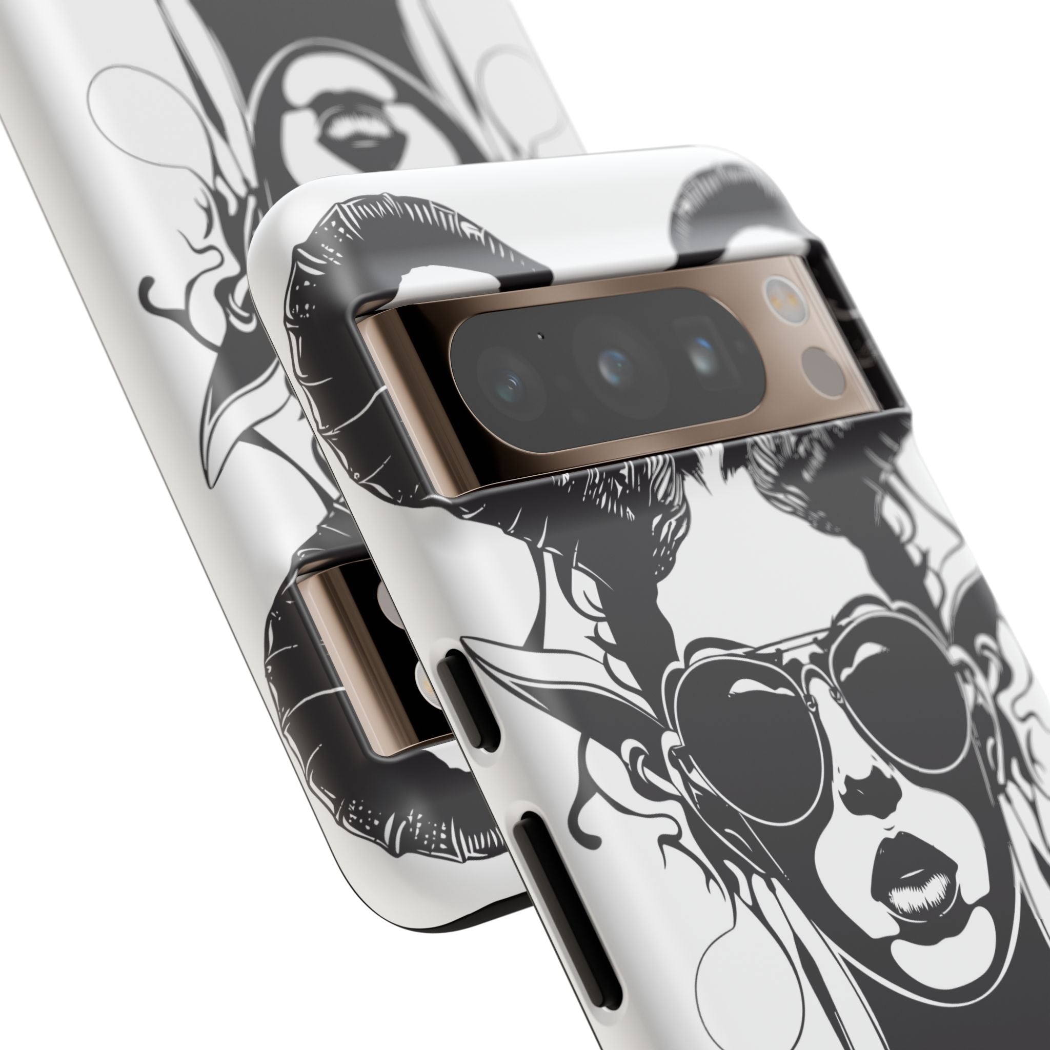 Tough Cases: Stylish Phone Case with Edgy Design, Protective Cover, Gift for Her, Trendy Accessories, Unique Art, Holiday Present