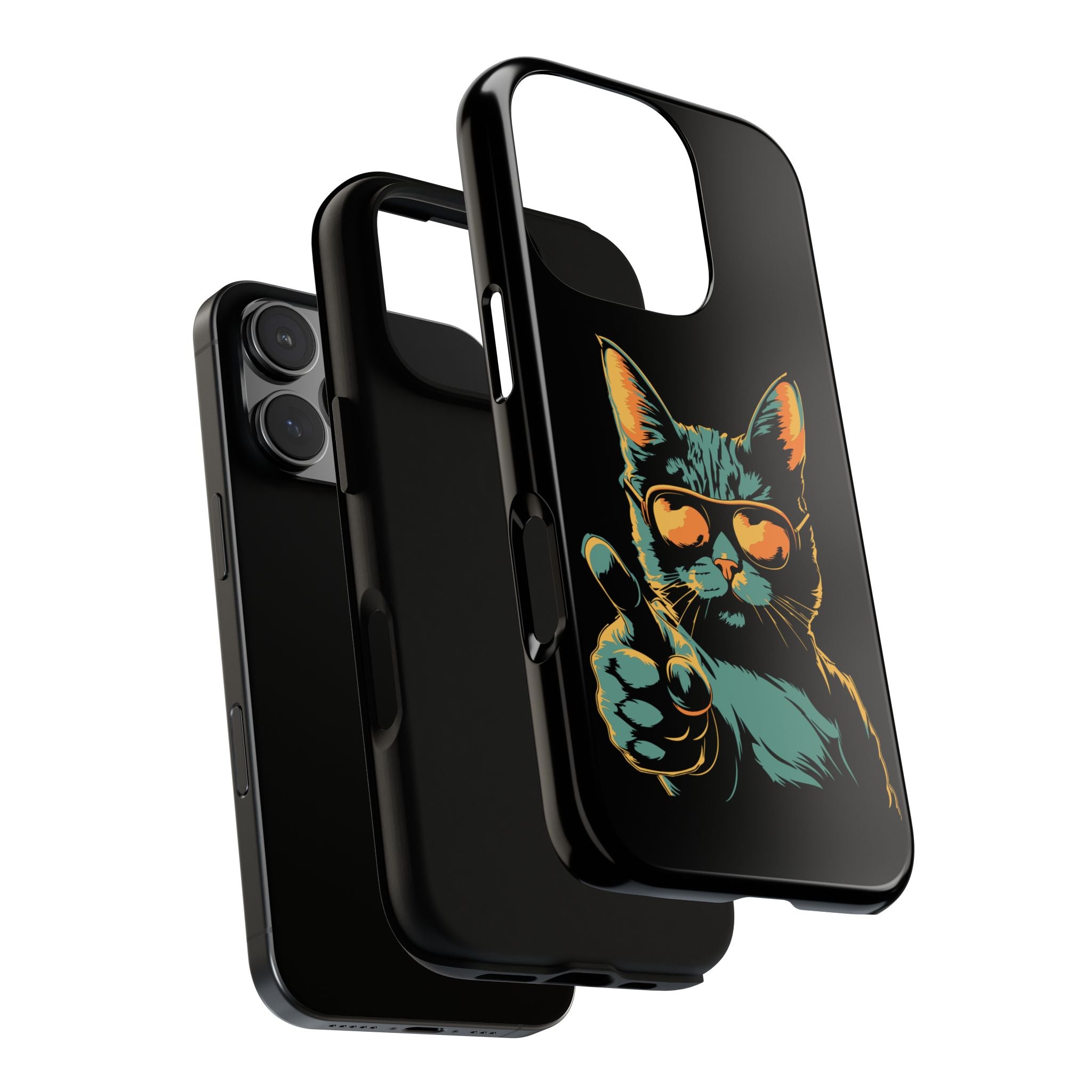 Cool Cat Phone Case, Stylish Phone Cover, Pet Lover Gift, Cute Cat Design, Fun Cat Accessories